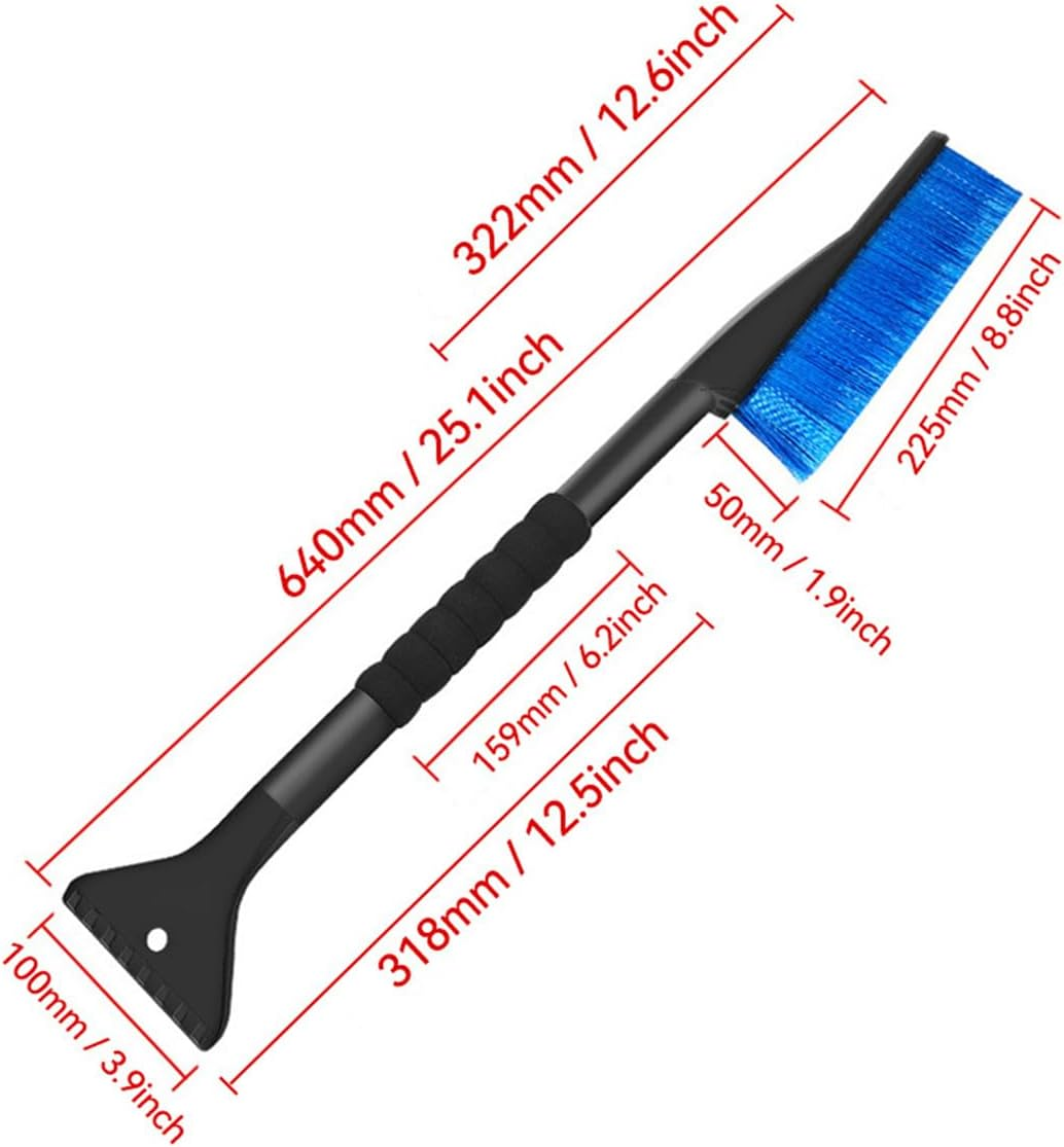 NUZAMAS 2 in 1 Snow Brush with Ice Scraper 26 Inches Snow Brush Snow Removal Tool Car Brush with Ergonomic Comfortable Foam Grip Cars Trucks and SUV image number 4