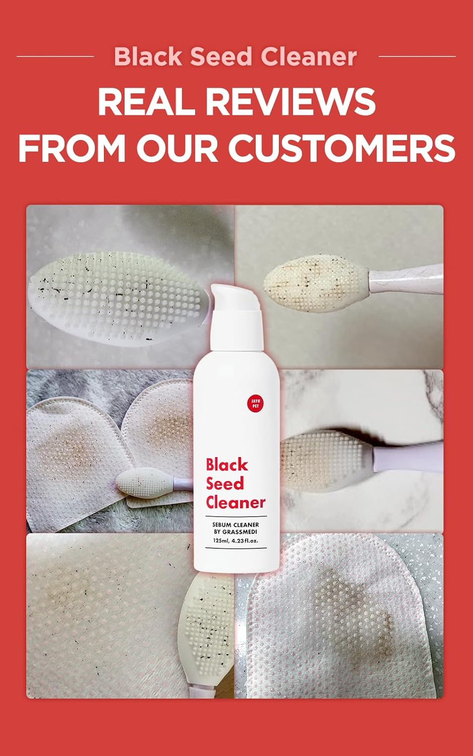 Black Seed Cleaner - Cat Chin Acne Treatment, Non-Toxic Hypoallergenic Cleanser, 4.2 Fl.Oz (125Ml)