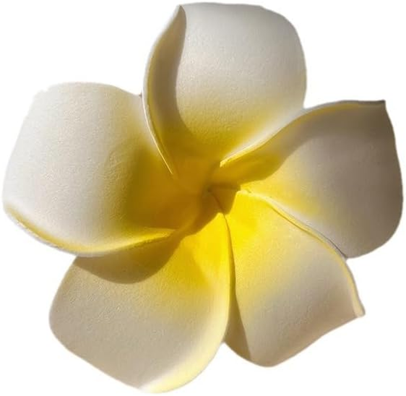 White Hawaiian Flowers Hair Clip Hair Clip Hair Accessories for Party Beach Bridal Hair Styling Accessories Clips image number 3
