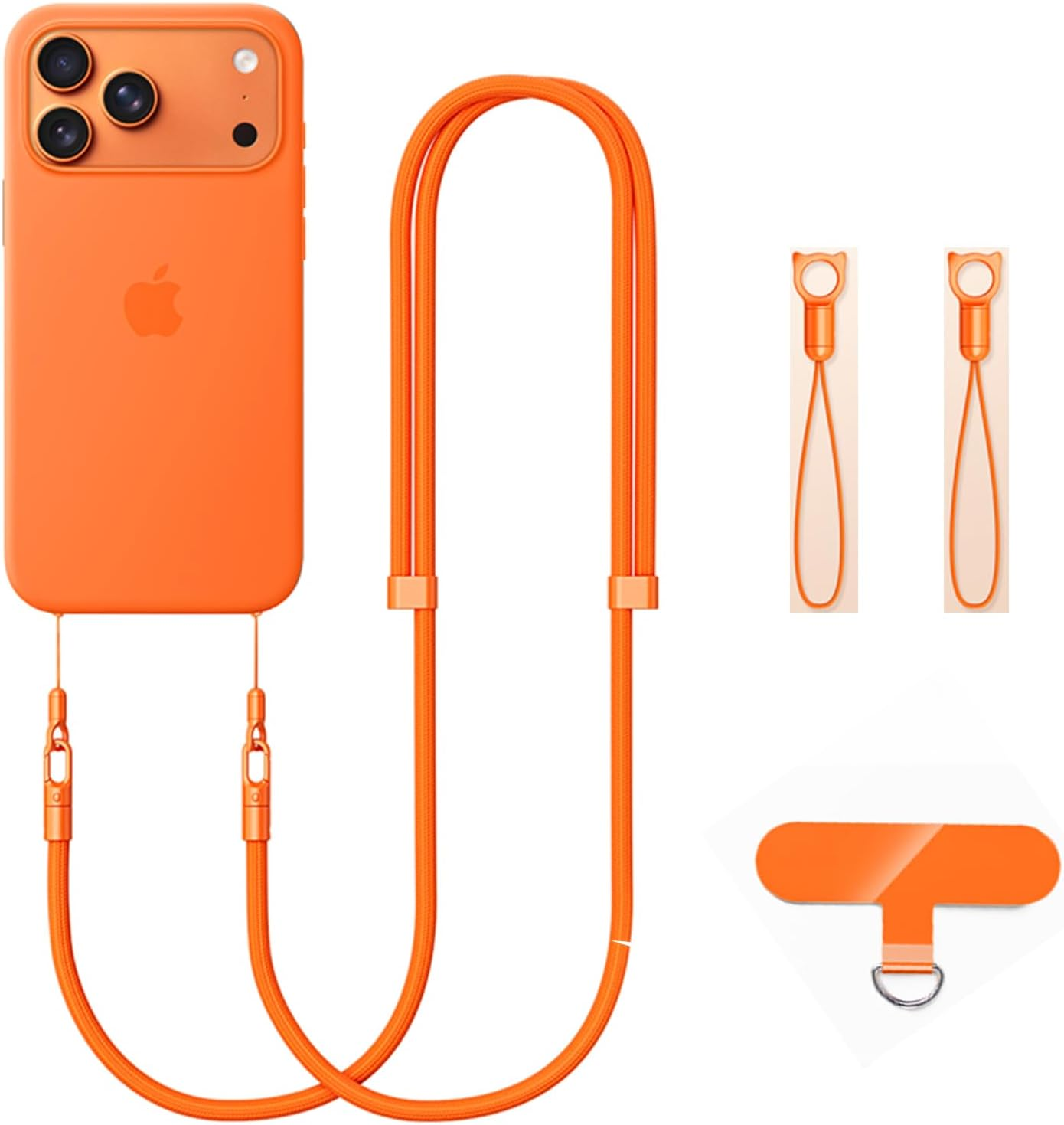 Casecret Mobile Phone Chain Universal Adjustable Mobile Phone Strap for Hanging Mobile Phone Chain Lanyard Neck Strap for Men and Women with Patch Cord for Iphone Samsung Xiaomi Sport Travel Outdoor