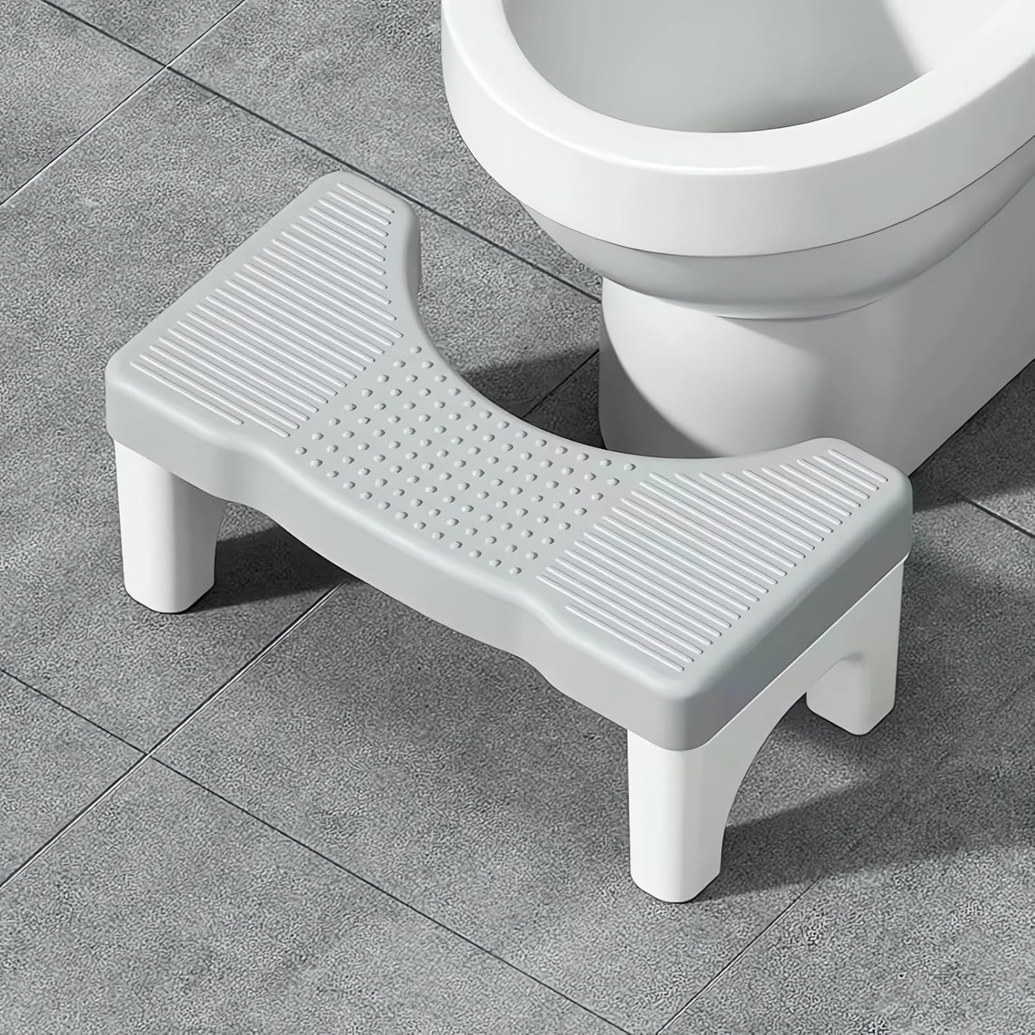 Toilet Stool, Poop Stool for Bathroom Adults, Toilet Step Stool for Kids, Easy to Use and Clean, Helps Improve Potty Posture and Comfort, Anti-Slip Bathroom Accessories image number 6