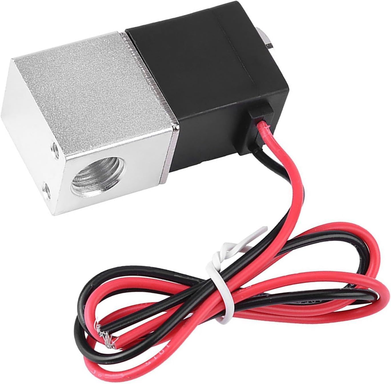 Aluminum Normally Closed Electric Pneumatic Solenoid Air Valve 12V DC 1/4 2 Way image number 3