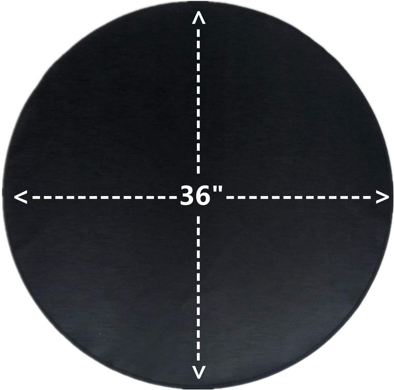 Round Ember Mat for under Grill Fire Pit, Fire Pits Mat for Deck, Flame Retardant Heat Resistant BBQ Gas Grill Air Fryer Protective Mat for Patio Lawn Ground Outdoor Campsite Firepfoof Pad Black (36") image number 5