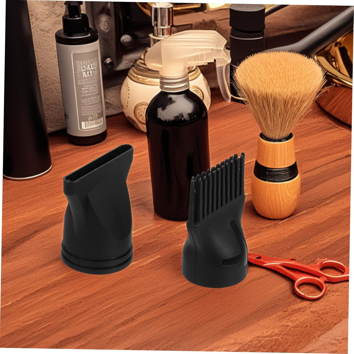 Luxshiny 2Pcs Hair Dryer Attachment Nozzle High Temperature Resistant Blow Dryer Diffuser Narrow Concentrator for Versatile Styling Compatible with Brands image number 6