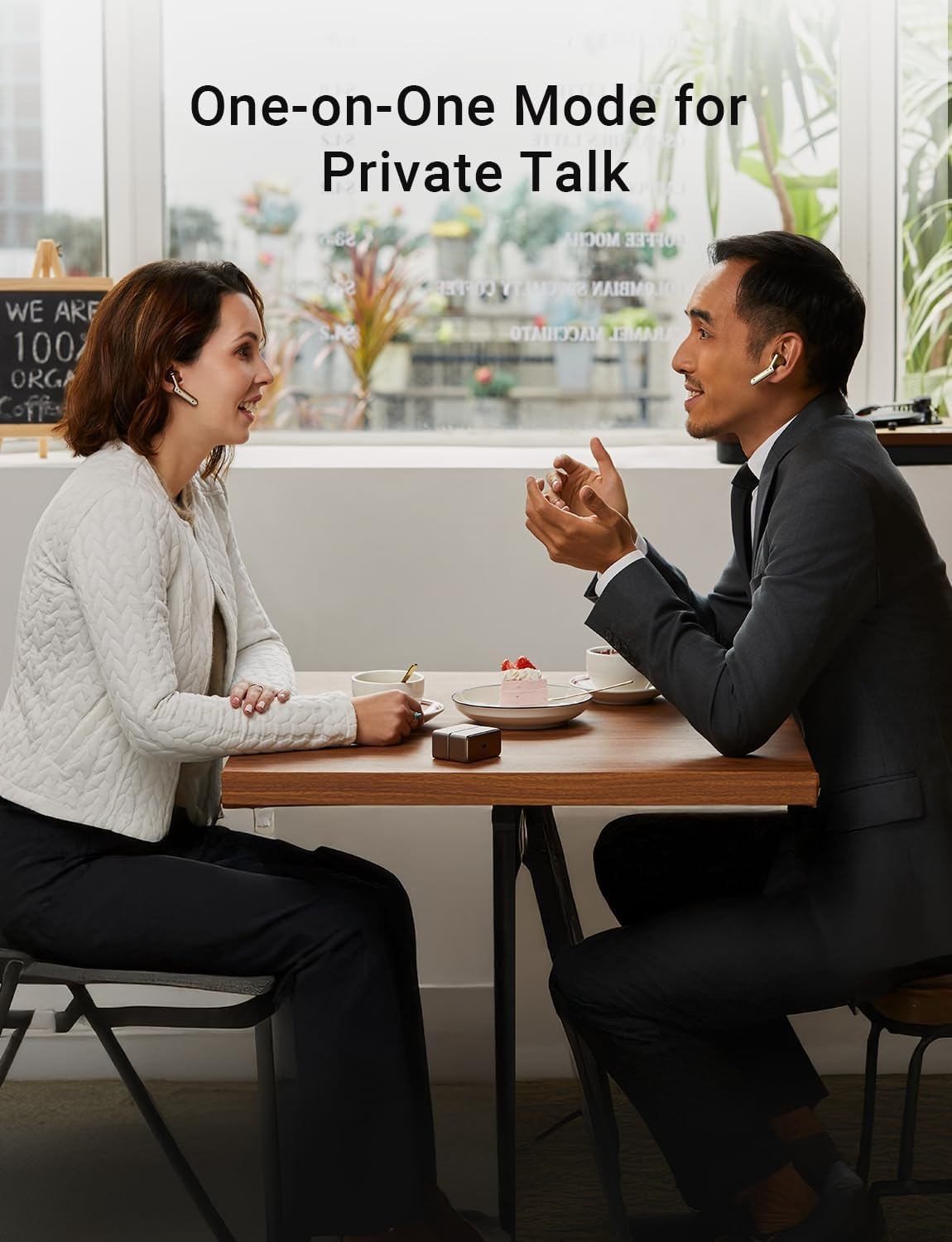 Timekettle W4 Translation Earbuds,For Global Business & Relationships,Bone-Voiceprint Sensor for Clear Voice in Noise, Ai Auto-Correction,Protected Privacy with Gdpr,Instant Setup via Ios/Android App - Blue image number 4