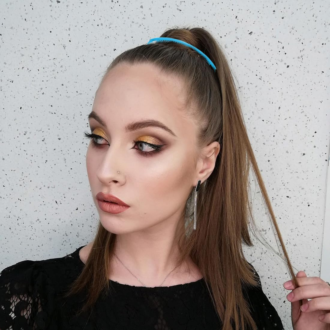 JAWUZ Pack of 3 Banana Clip Hair, Banana Clip Large, Large Banana Hair Clip, Banana Hair Clips, Women'S Thin Hairstyle, Banana Clip Hair Accessory for Women and Girls (Blue, Purple, Red) image number 4