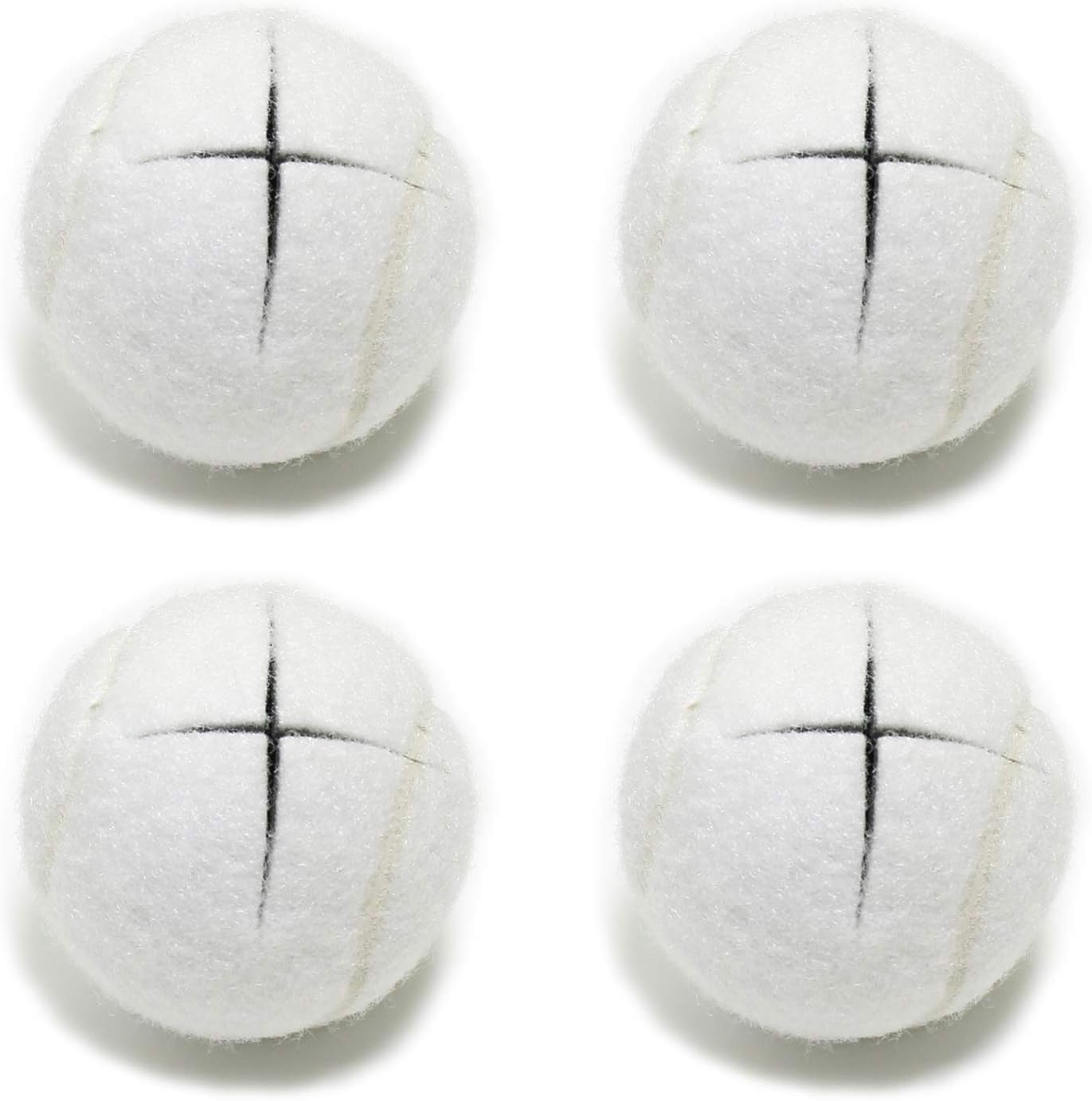 URBEST Walker Tennis Balls 4Pcs Precut Heavy Duty Tennis Balls for Walkers, Pre Cut, Blue - Black image number 2