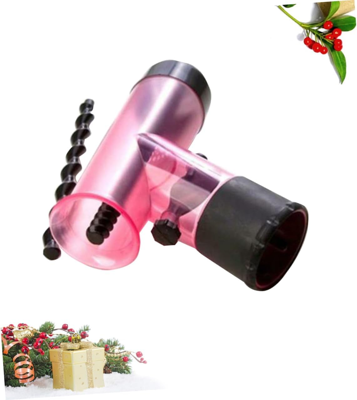HEALEEP Portable Curly Hair Roller for Hair Dryer Nozzle High Temperature Resistant Plastic with Case at Home Barber Shop Rosy image number 6