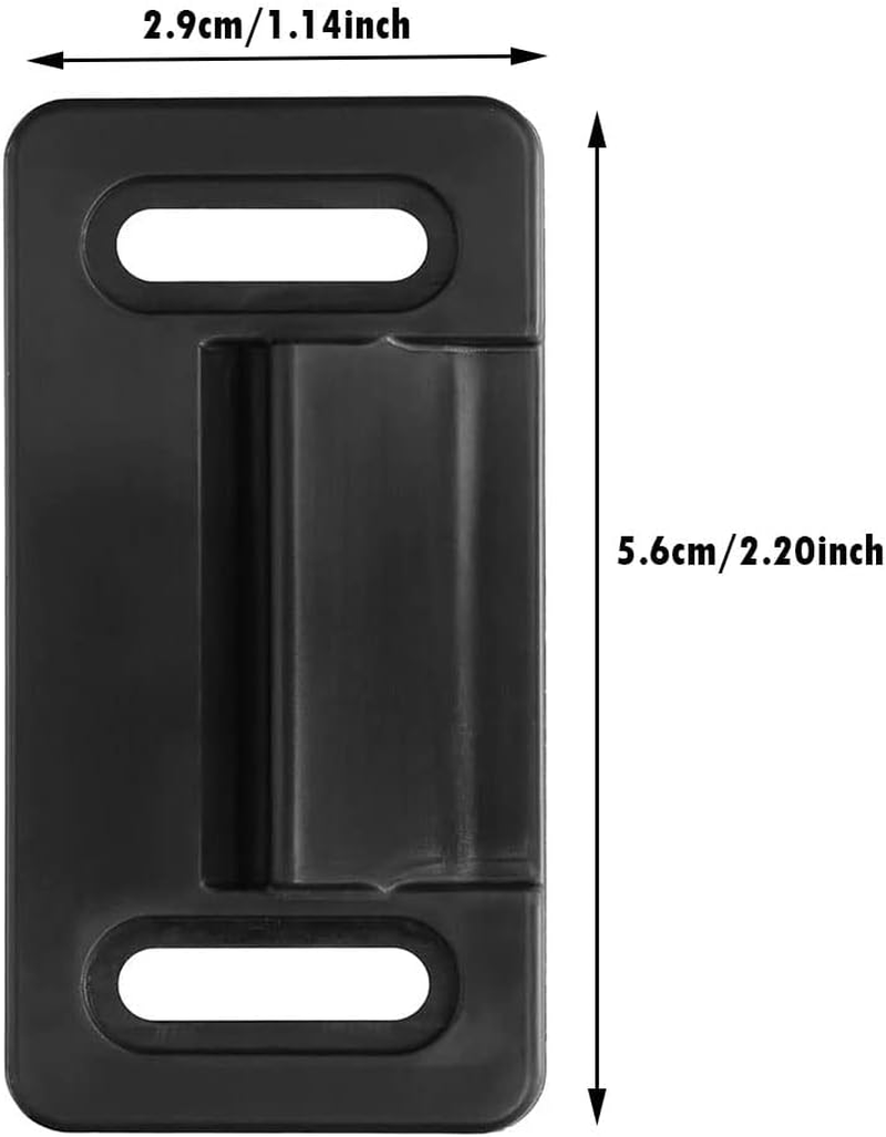 Baceyong Front Door Lock Zinc Alloy Right Handle Set for Motorhome Travel Trailer Caravan Screen Lock Replacement Parts Black image number 1