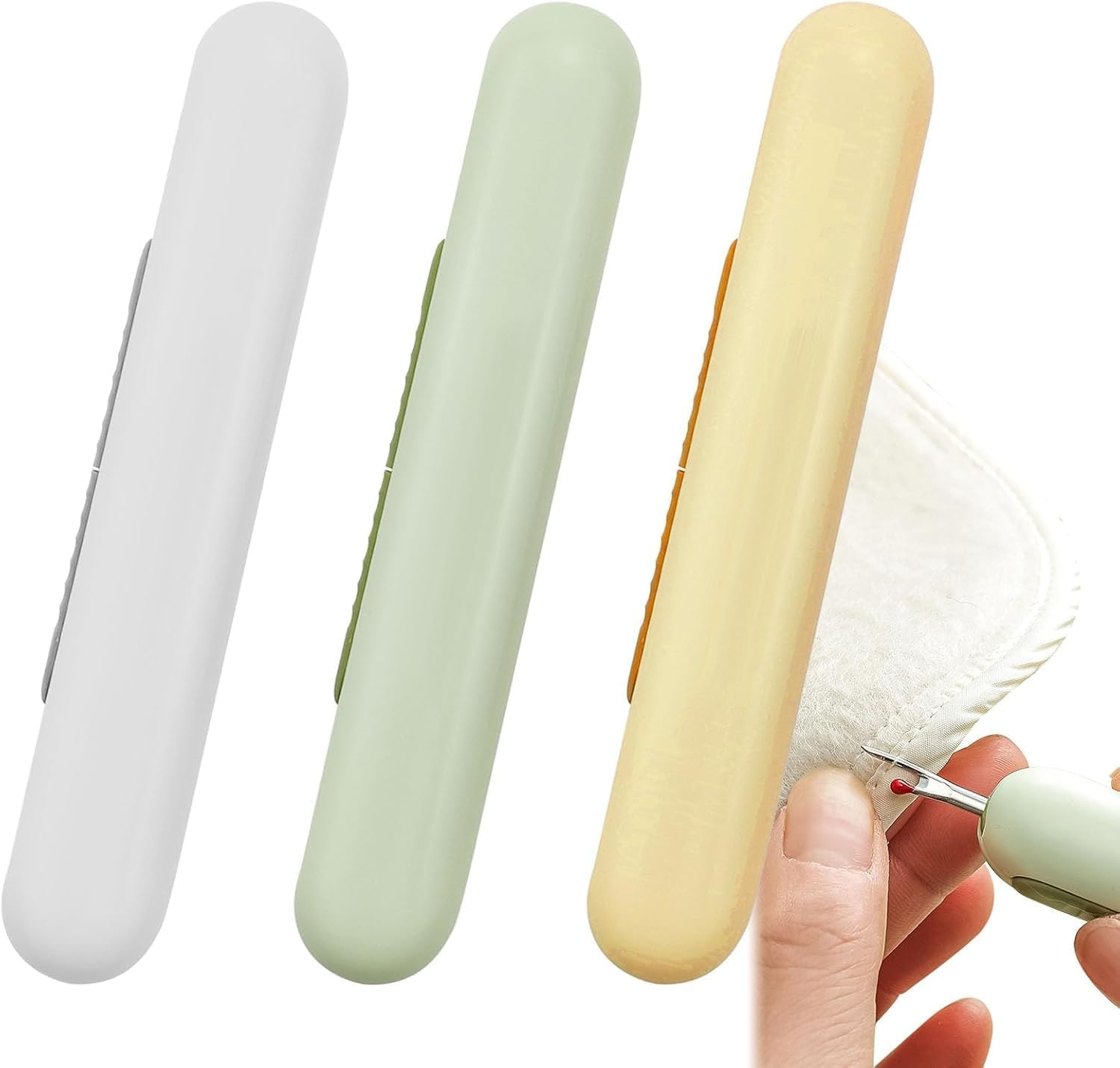 3 Pack 2 in 1 Needle Threader Seam Ripper, New Needle Threaders Seam Rippers for Sewing, Threading and Seam Remover Seam Ripper Tool for Hand Sewing Knitting Craft Quilting Supplies (Style1)