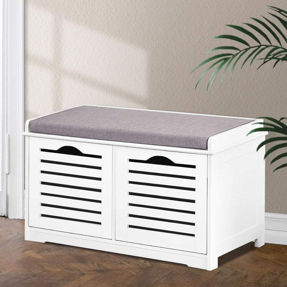 Artiss Shoe Rack Storage Cabinet Bench Box Drawers Organiser Shoes Shelf Drawer White Cupboard Hallway Home Decor Bedroom Furniture Display Wardrobe Sturdy Construction