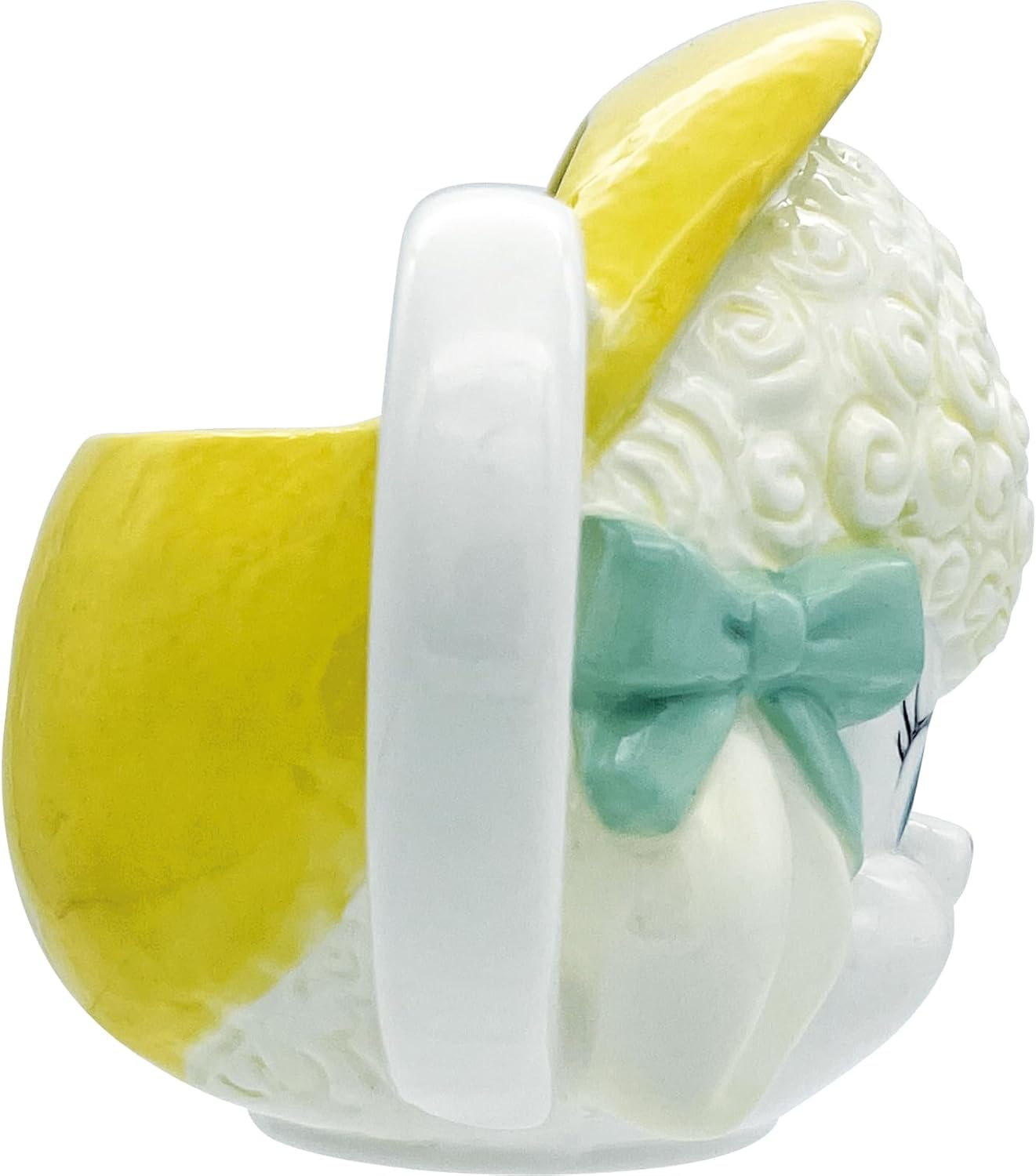 Swimmer SAN4735-4 3D Face Mug, Approx. 5.5 X 4.3 Inches (14 X 11 Cm), 7.8 Fl Oz (200 Ml), Fluffy, Dishes, Miscellaneous Goods, Swimmer Goods, Birthday Gift, White, Yellow - Blue (Pale) image number 2