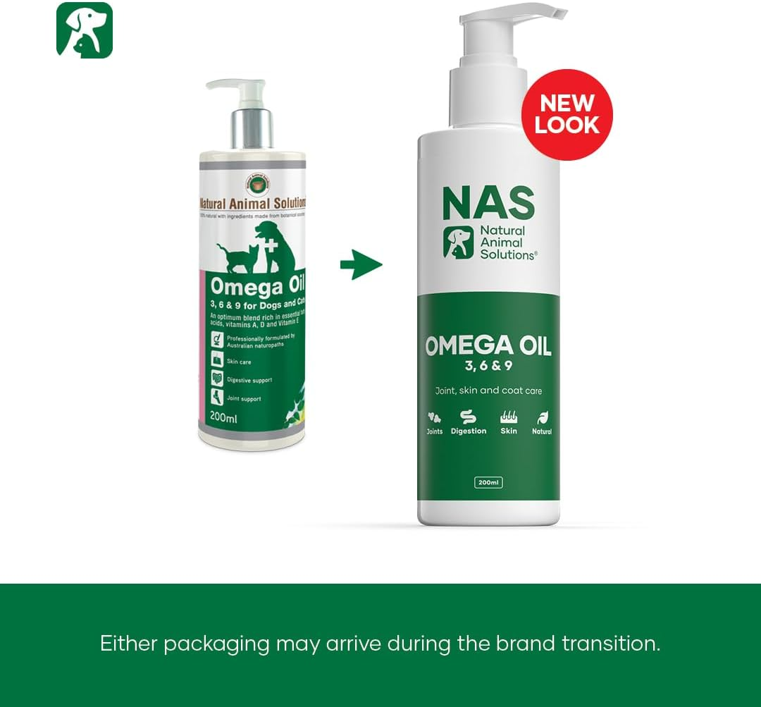 Natural Animal Solutions Omega Oil for Dogs and Cats. Omega 3, 6 & 9 Fish Oil for Dogs with EPA & DHA for Digestion, Healthy Joint, Skin and Coat. Liquid Dog Fish Oil Supplement, 500Ml image number 2