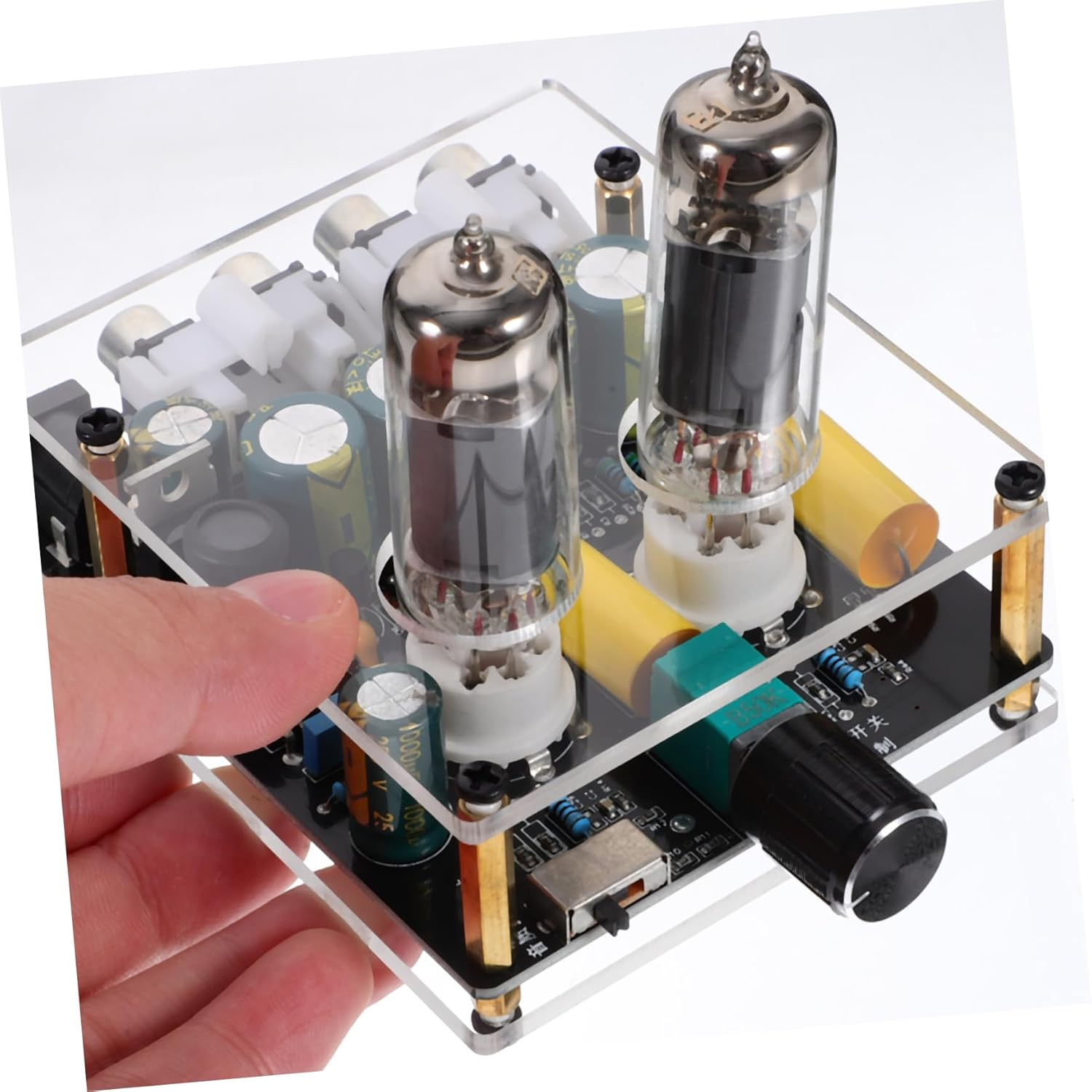 PHENOFICE Tube Preamplifier 6K4/6A2 Vacuum Electron Tube Preamp for Turntable Audio System DIY Home Theater Sound Amplifier image number 5