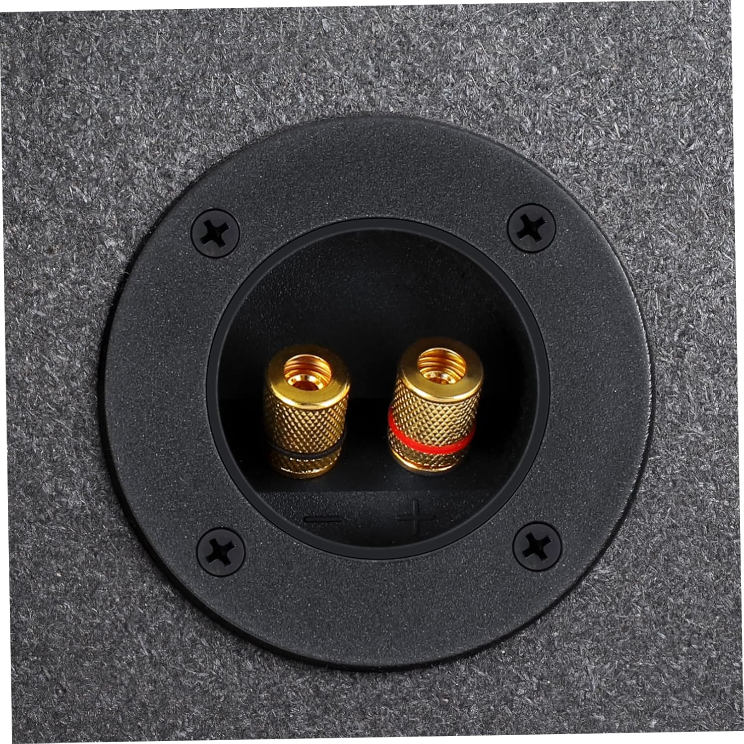 Sewroro 5Pcs round 2-Way Speaker Terminal Binding Post Connector Set Full Copper Speaker Terminal Cups for DIY Home Car Audio Black Connectors for Hifi Subwoofer Systems image number 1