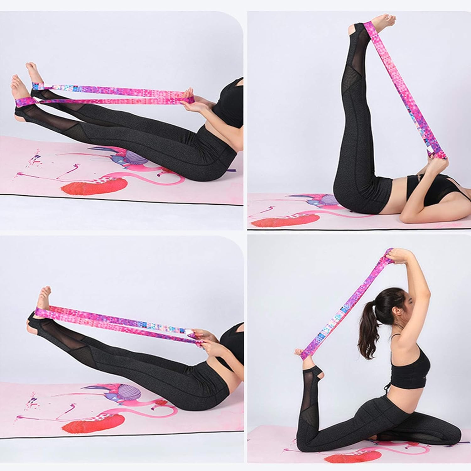Beyolezi an Yoga Mat Strap for Carrying, Yoga Mat Carrier, Adjustable Yoga Mat Sling for Yoga Mat Exercise Mat - Dazzling Red image number 5