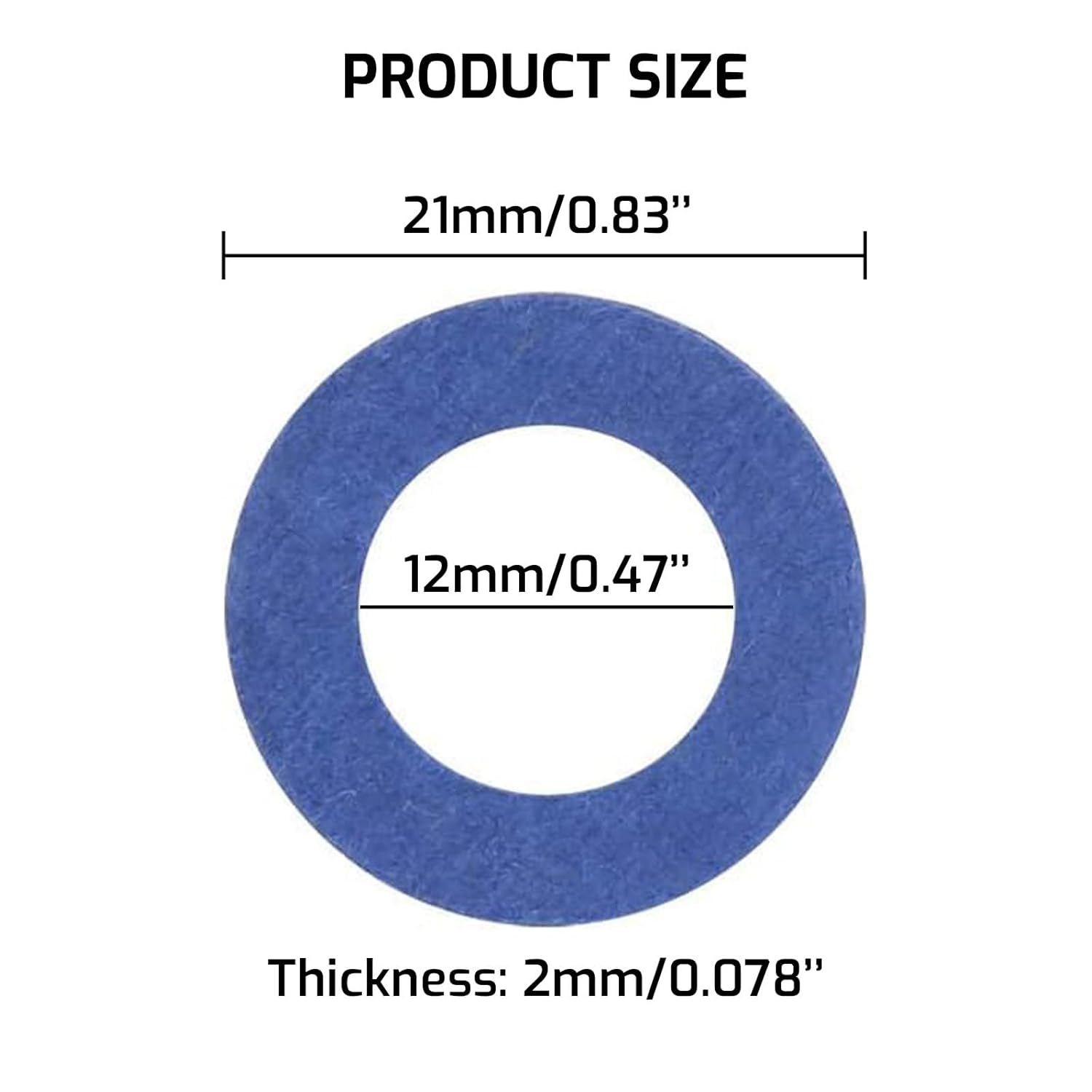 20PCS Oil Drain Plug Gaskets, Aluminum Crush Washer Seals for Toyota Lexus Scion, 12Mm Hole, Fits OE# 90430-12031, Engine Oil Pan Drain Plug Washer Kit image number 5
