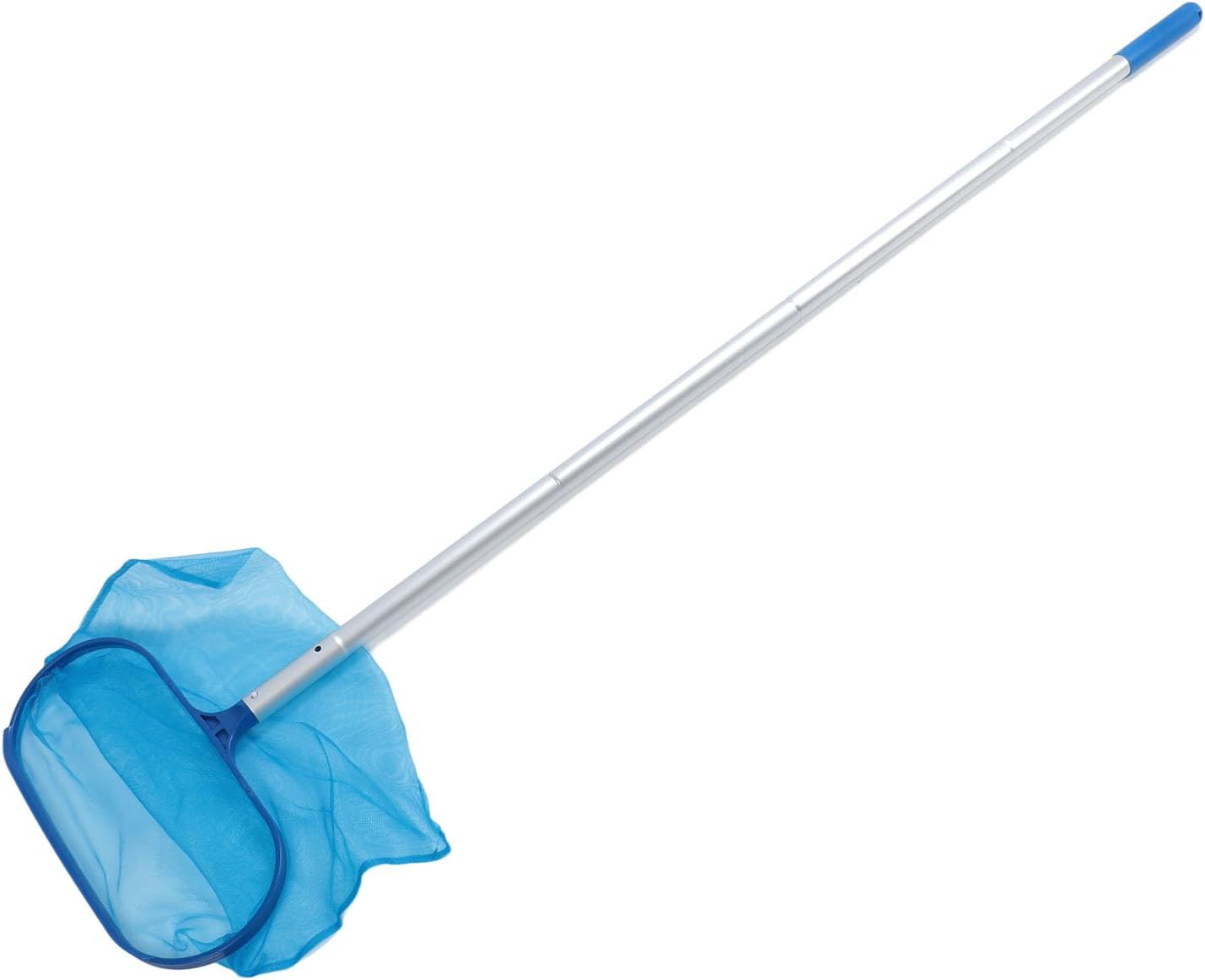 Pool Skimmer, Ultra Fine Mesh Netting Leaf Skimmer with 4 Sections Aluminum Pole Professional Heavy Duty Pool Cleaning Skimmer Leaf Cleaning Nets for Swimming Pools, Spas, Hot Tubs image number 2