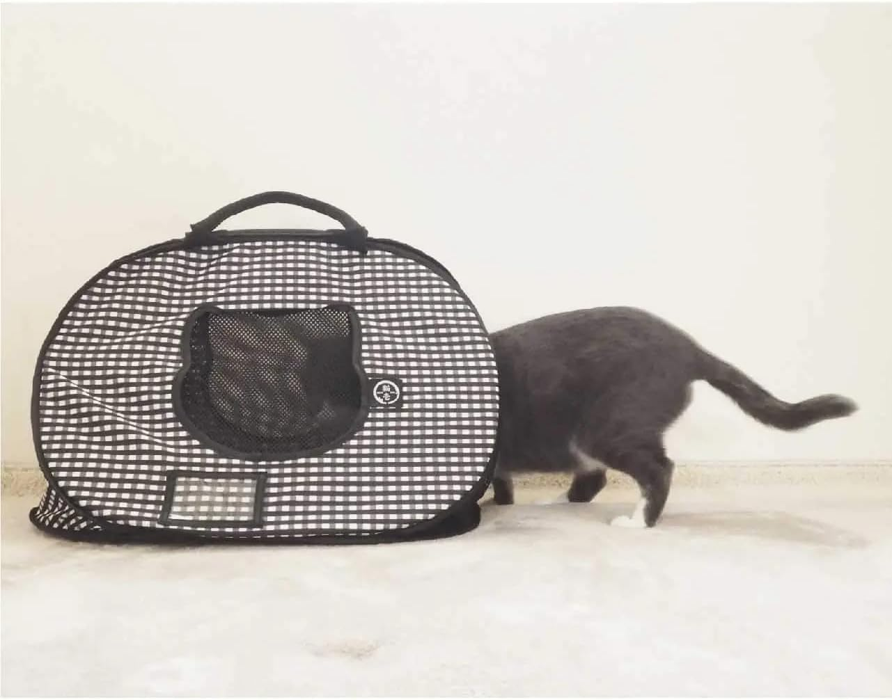 Necoichi Ultralite Pop-Up Cat Carrier, 0.45 Kg image number 1