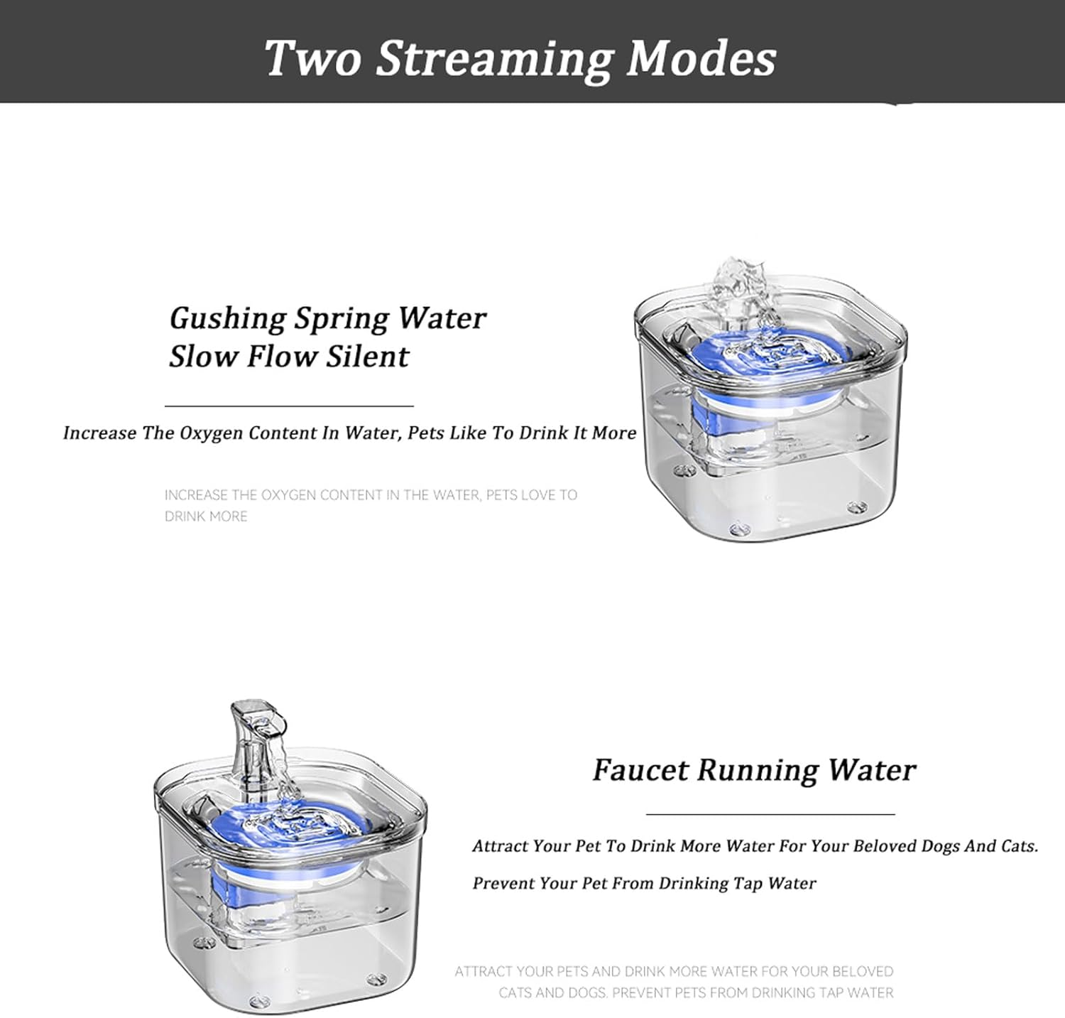 Dog Water Bowl Automatic Pet Water Dispenser Smart Pet Water Fountain Pet Fountain Iltration System Detachable for Dog Pet Fountain for Cats, Dogs Pet Bowl image number 3