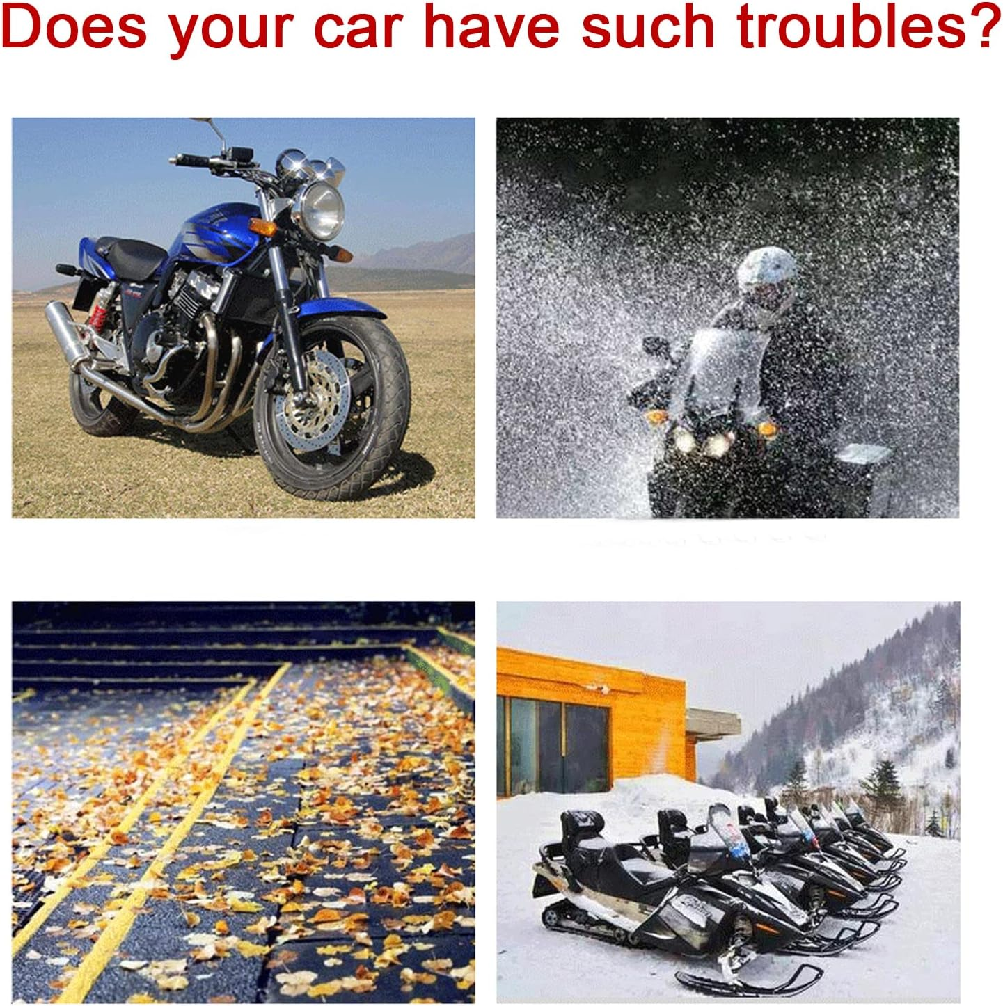 4 Pcs Motorcycle Cover,Disposable Clear Plastic Moped Cover Medium （XXL ） Waterproof Protection Dust Outdoor Rain Cover for Harley,Davidson,Yamaha,Suzuki,Honda, Kawasaki, ( Indoor Universal)