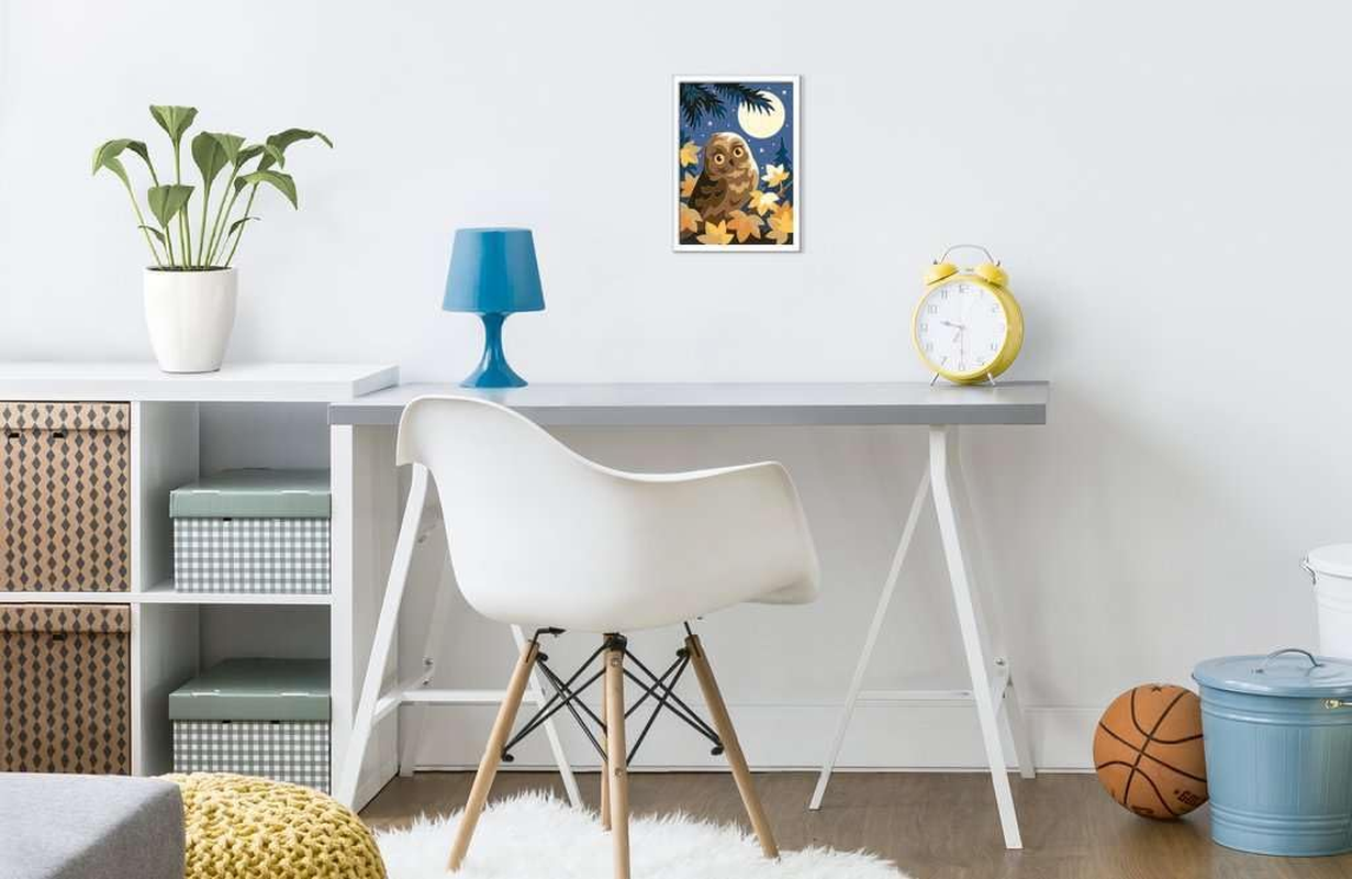 Ravensburger Malen Nach Zahlen 28697- Eule Im Mondschein - Kinder Ab 7 Jahren: Mit Leuchtfarbe! image number 2