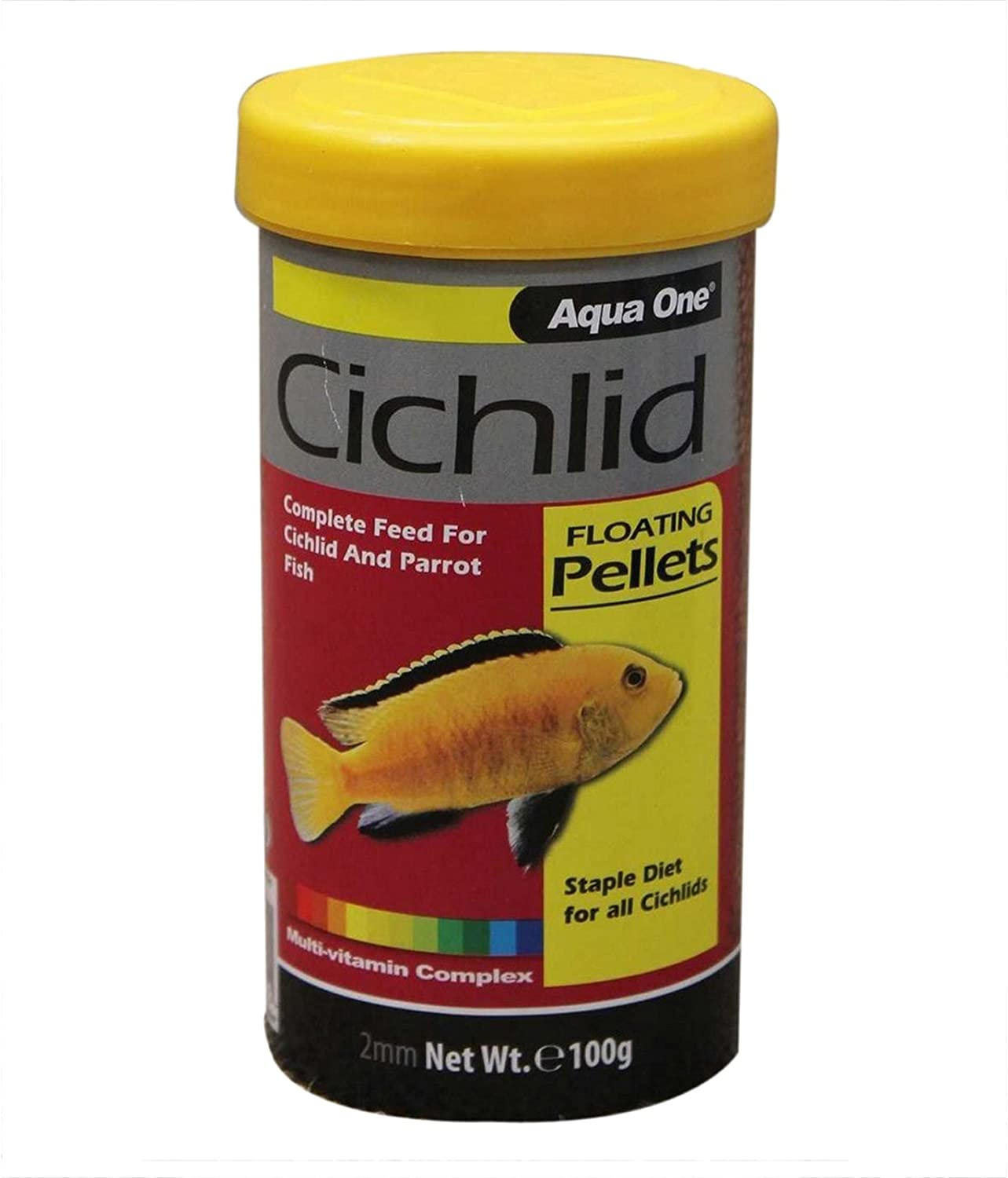 Cichlid Floating Pellet Food 2Mm 480G Fish Food 11543 Aquarium Aqua One image number 4