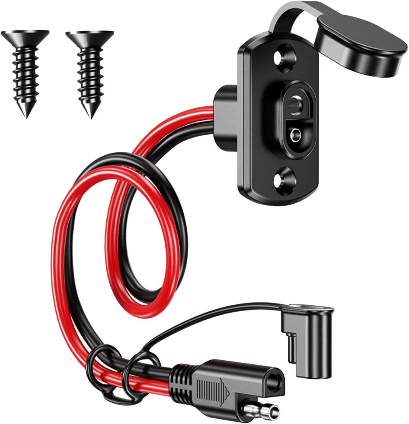 Ronyme SAE Extension Cable Battery Cables DC Power Automotive Heavy Duty Cable Connector SAE Plug Charging Cable Extension Cord for Tractor Harness image number 1