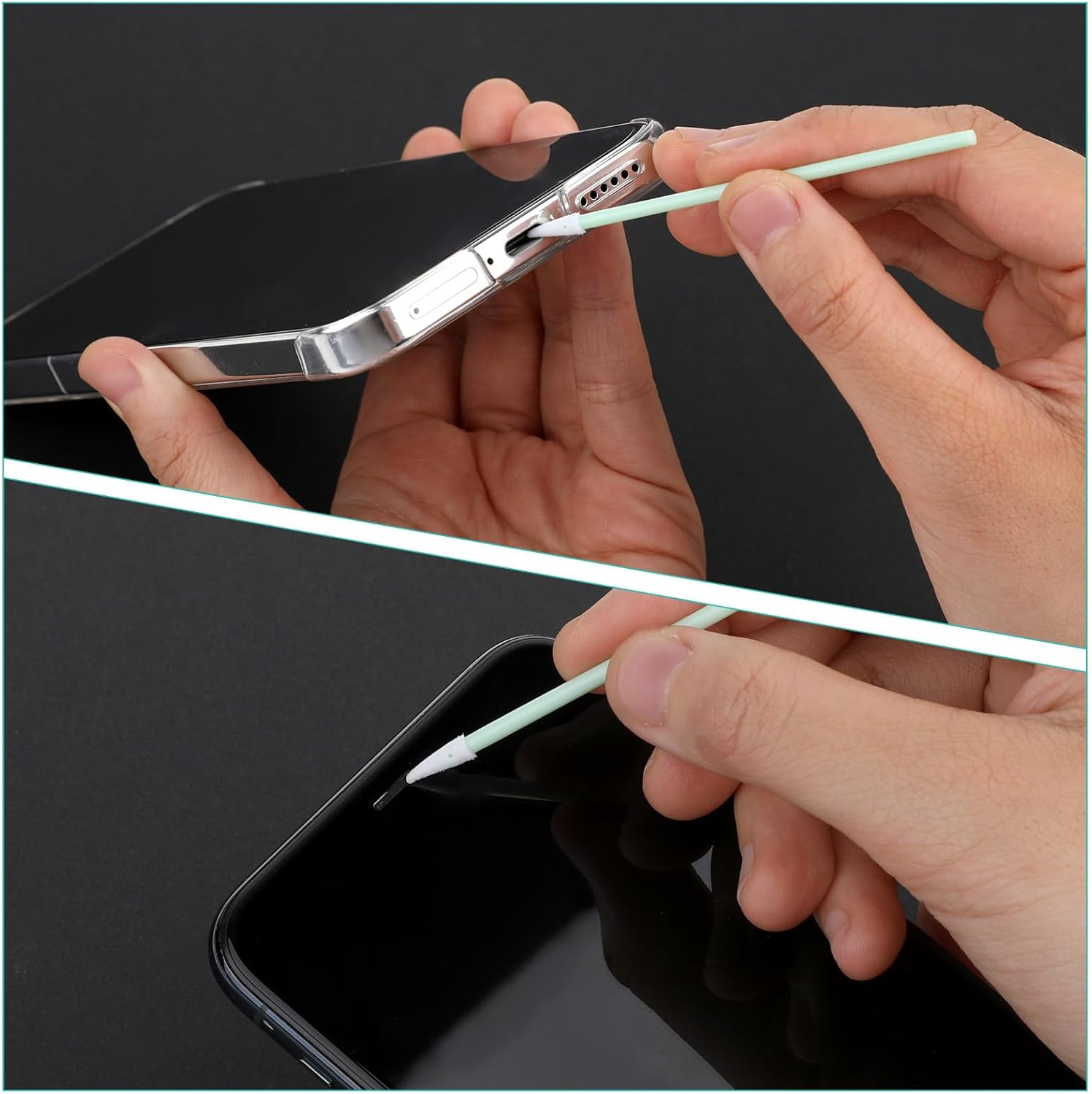 Simarro 200 Pcs Foam Swab Cleaning Swab Foam Tips, for Inkjet Printer, Print Head, Painting, Crafts, Camera, Optical Lens, Optical Equipment image number 4