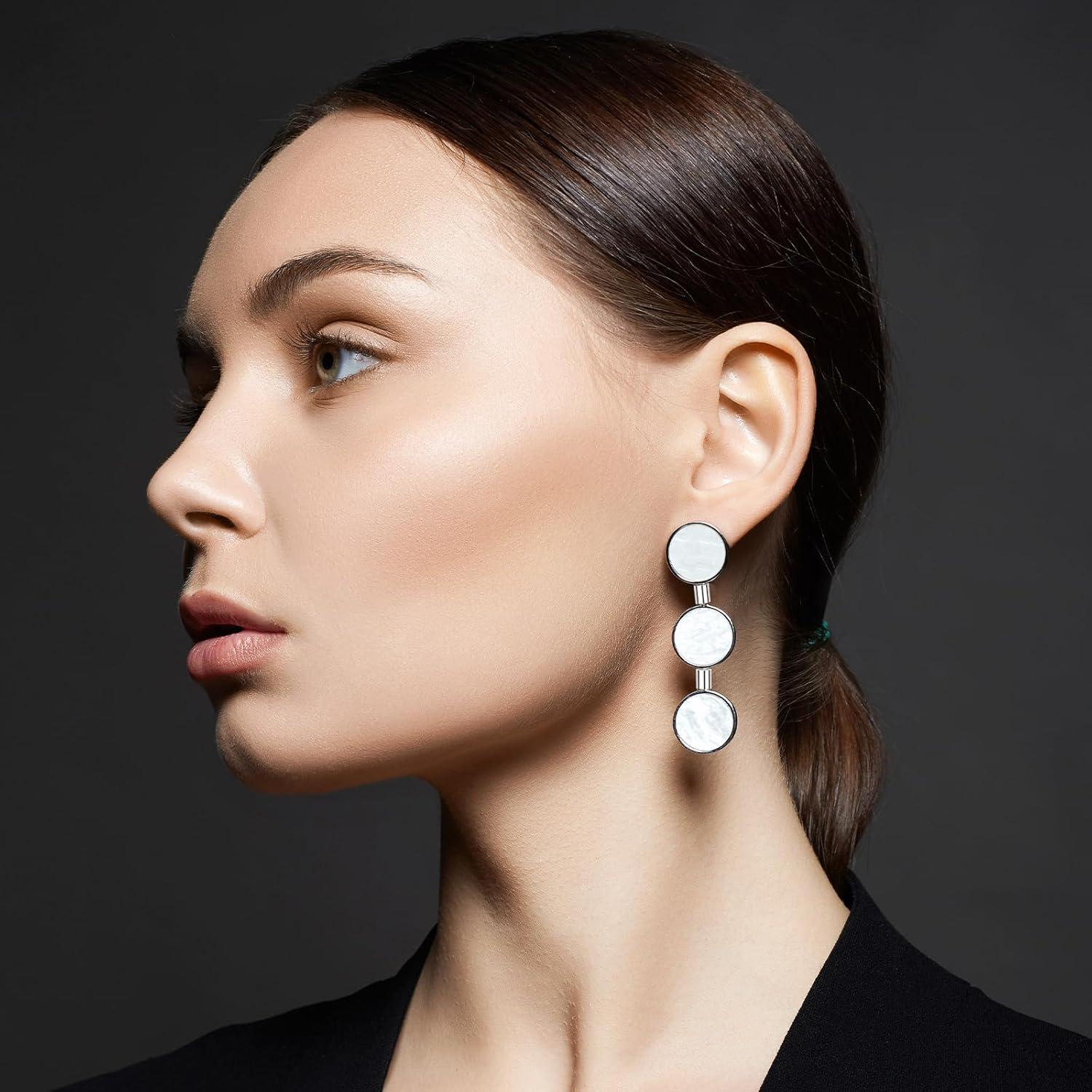 500 Pcs Crimp Beads Brass Crimp Tubes Crimping Beads Jewelry Crimp Bead Stopper Loose Spacer Beads Cord Ends for Earring Necklace Pendant Jewelry Making (Silver) image number 3