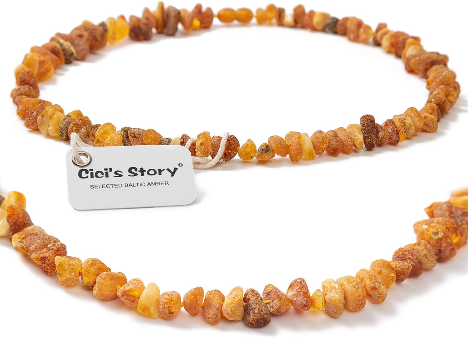 Amber Collar for Dogs and Cats - Certified Premium Quality Raw Baltic Sea Amber - 41Cm image number 1