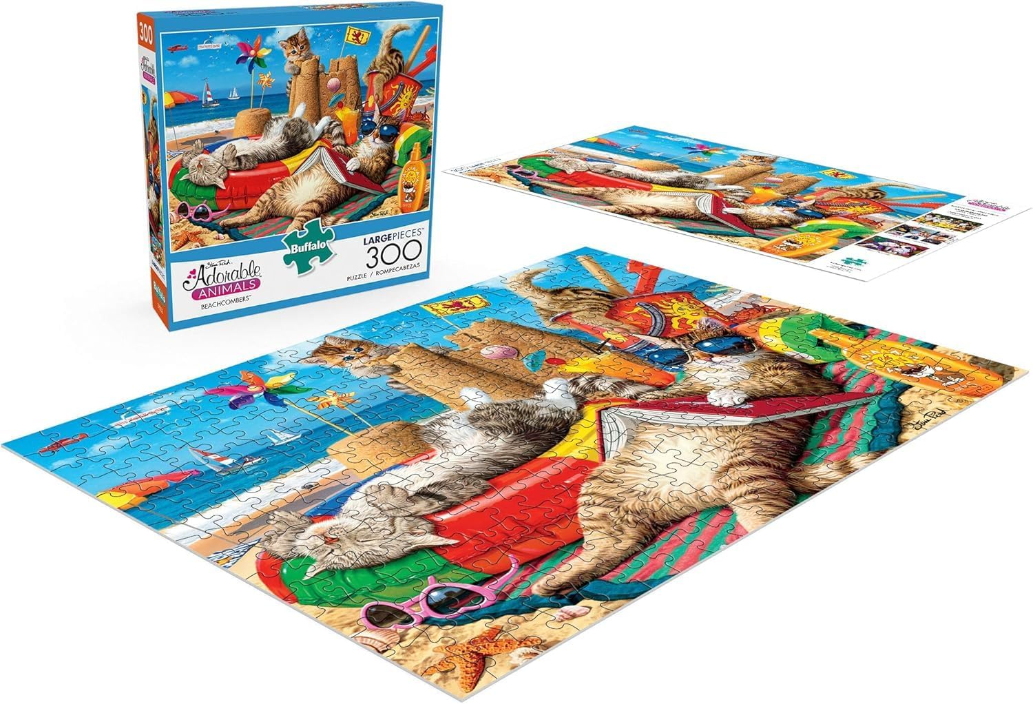 Buffalo Games - Beachcombers - 300 Large Piece Jigsaw Puzzle image number 4