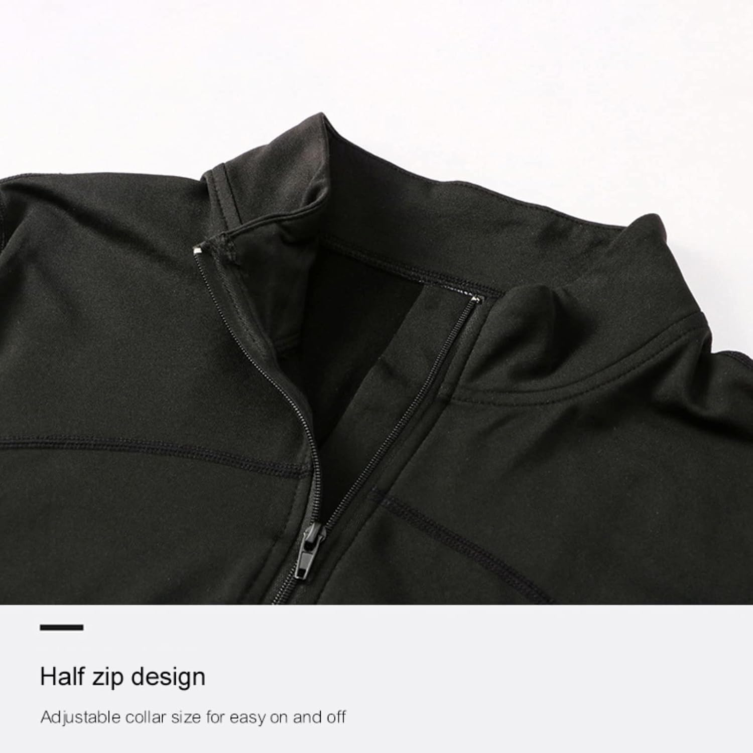 Blaward Women'S Thermal Fleece Running Shirt Long Sleeve Quarter Zip Pullover Jacket Winter Tops for Golf Ski Equestrian image number 3