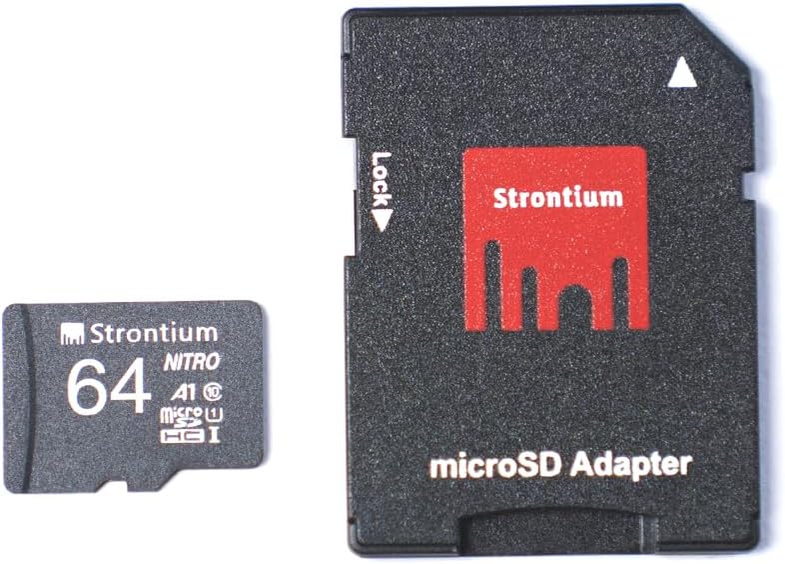 Strontium Nitro A1 Micro SDXC Memory Card with Adapter, 64 GB image number 2