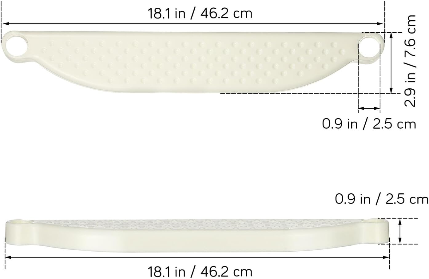 Milisten Plastic Highchair Footrest Replacement for High Chair Ergonomic Wide Platform for Growing Feet Fit Footstool for Dining and Living Comfort image number 2