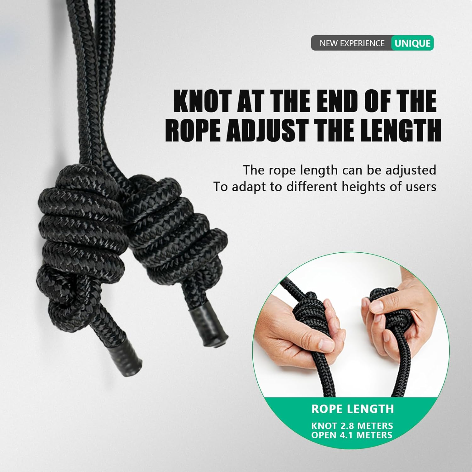 Flow Rope Exercise Jump Ropes for Home Gym Cardio Core Stability Body Coordination Weighted Jump Rope for Freestyle Skipping & Jumping Helps Upper Body Fitness for Boxing & HIIT Beginner image number 3