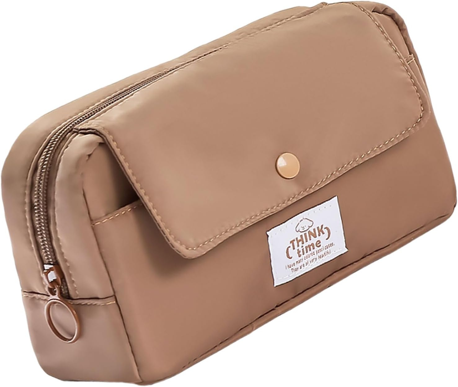 Practical Spacious Pencil Storage Bag with Zipper for School Office Supplies Durable Material Home Accessories image number 3