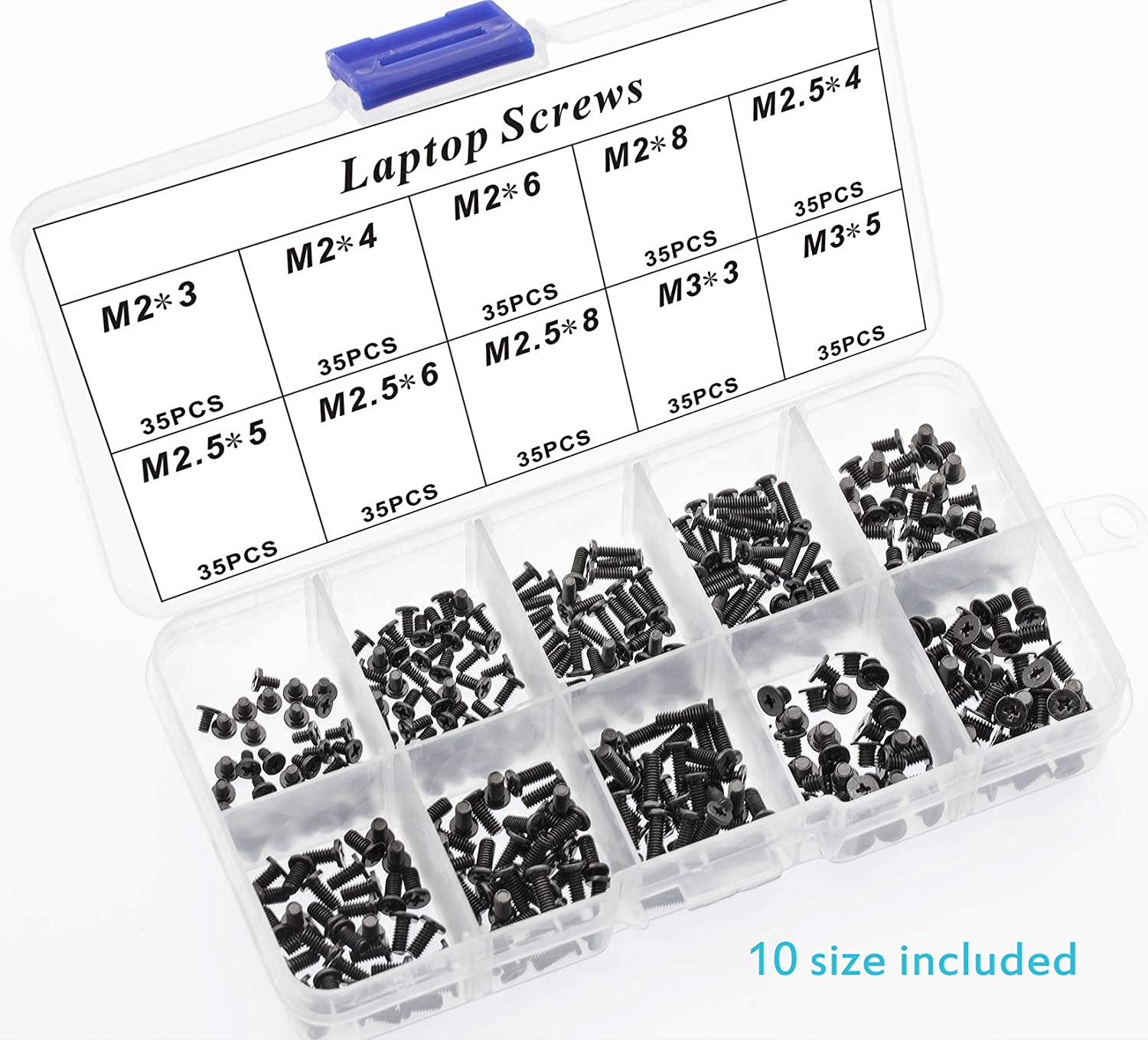 CO RODE 350 Pieces Laptop Screws Notebook Computer Screw Kit Set for IBM HP Dell Lenovo SAMSUNG Sony Toshiba Gateway image number 4