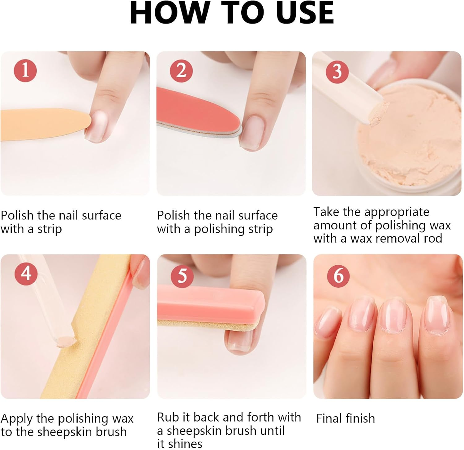 Japanese Manicure Kit,Nail Conditioner Luster Buffer | Versatile Professional Strengthener Tools for Girls Restore Beauty Travel Fashion Home Adults Women