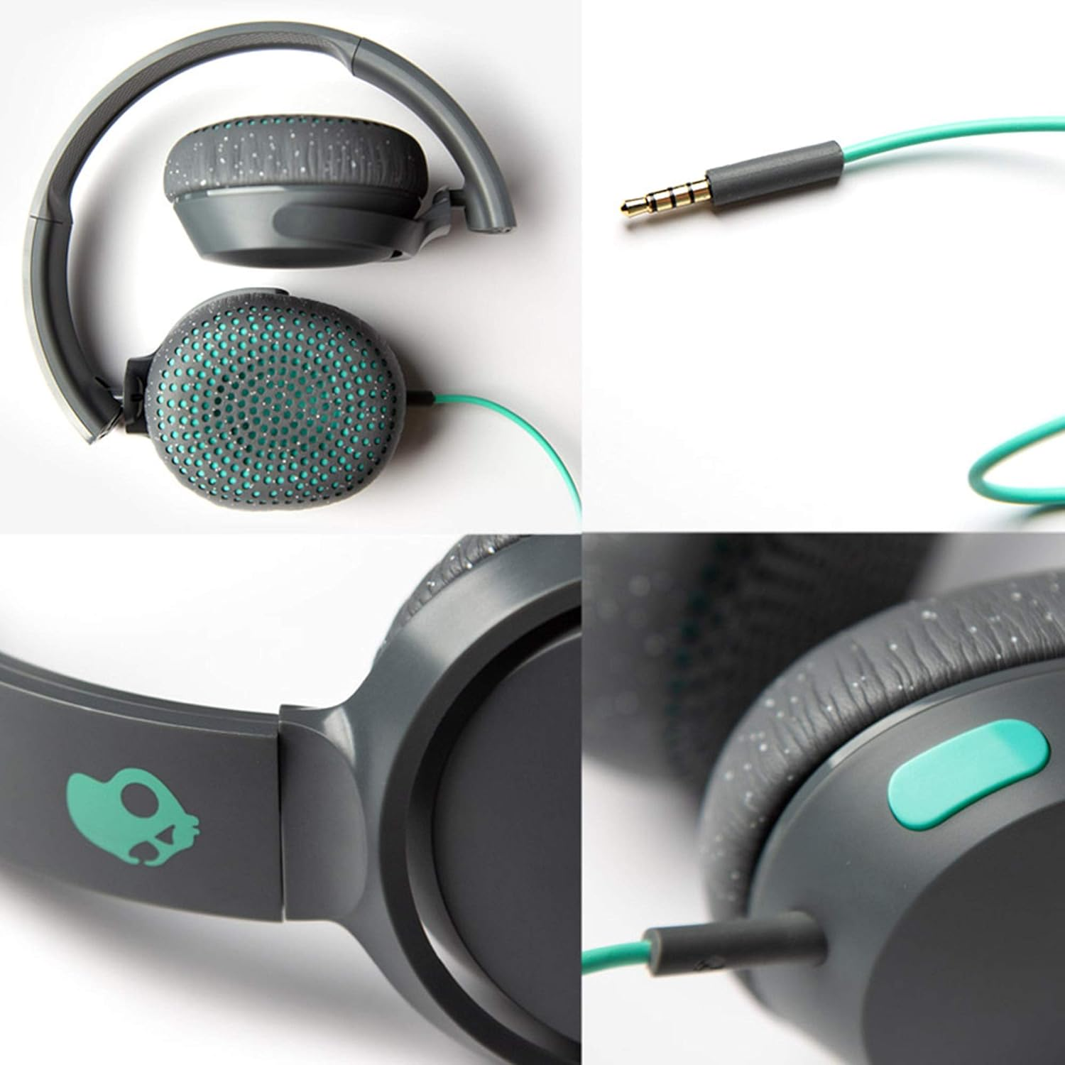 Skullcandy Riff On-Ear Wired Headphones, Black - Blue image number 6