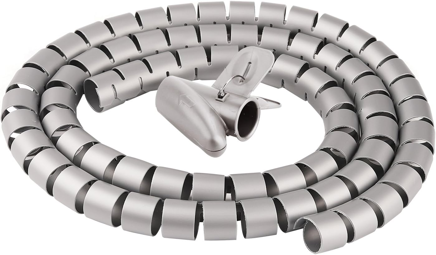 Cable Organizer Coiled Tube Sleeve Cable Cable Management Sleeve Chengsi NBXG0061 3M*16Mm Silver