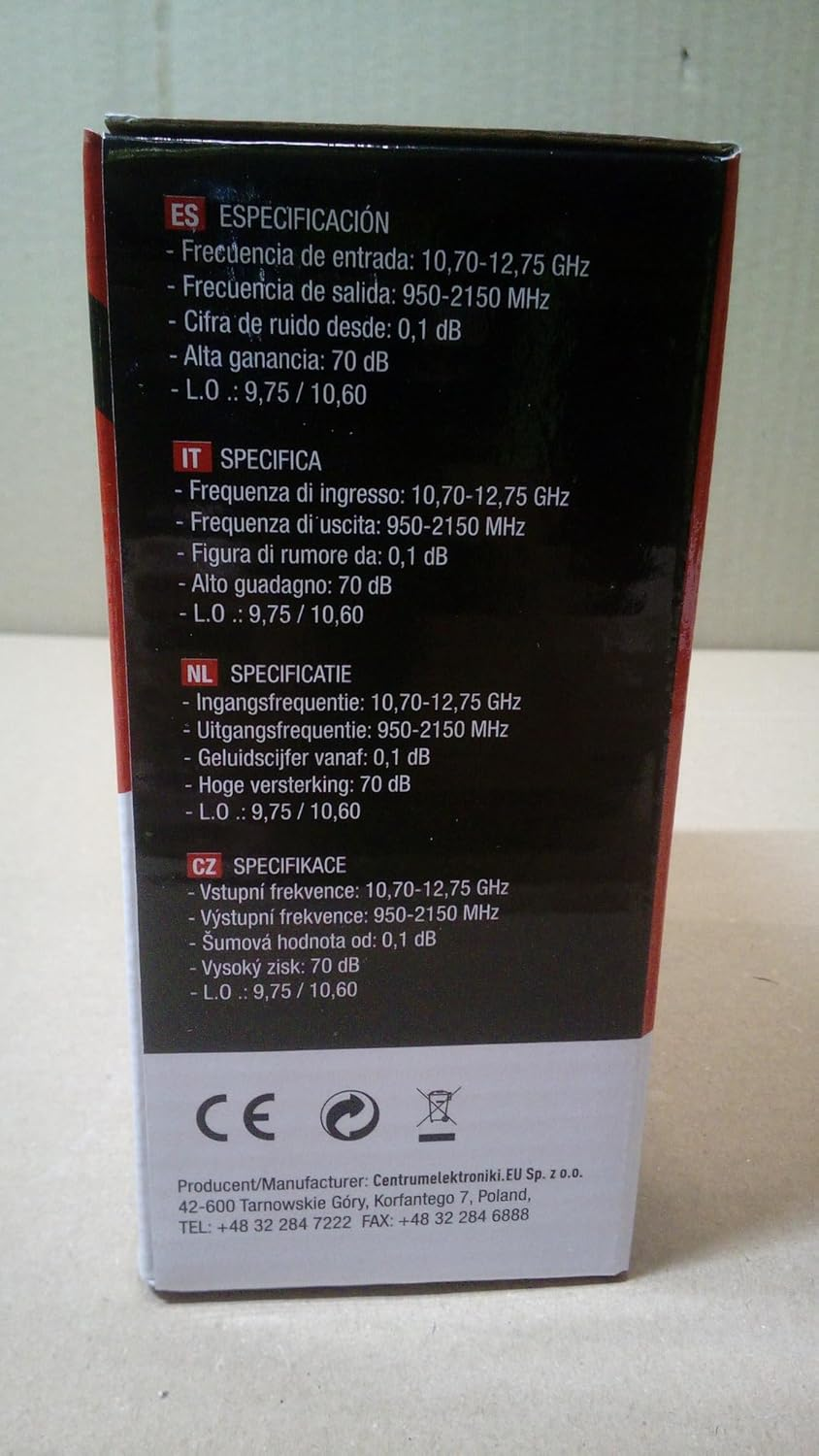 Maclean MCTV-670 TWIN LNBF for Analogue and Digital Satellite Receiver 0.1 Db SKY 3D Full HD Compatible Digital Switch Full HDTV