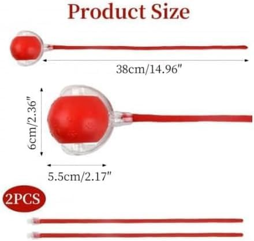 2Pack Cat Ball Kitten Toys for Indoor Interactive Kitty Ball Toy Speedy Tail Rolling(Red Green) and Dog & Cat Nail Clippers with 2Mm & 4Mm Cutting Holes image number 4