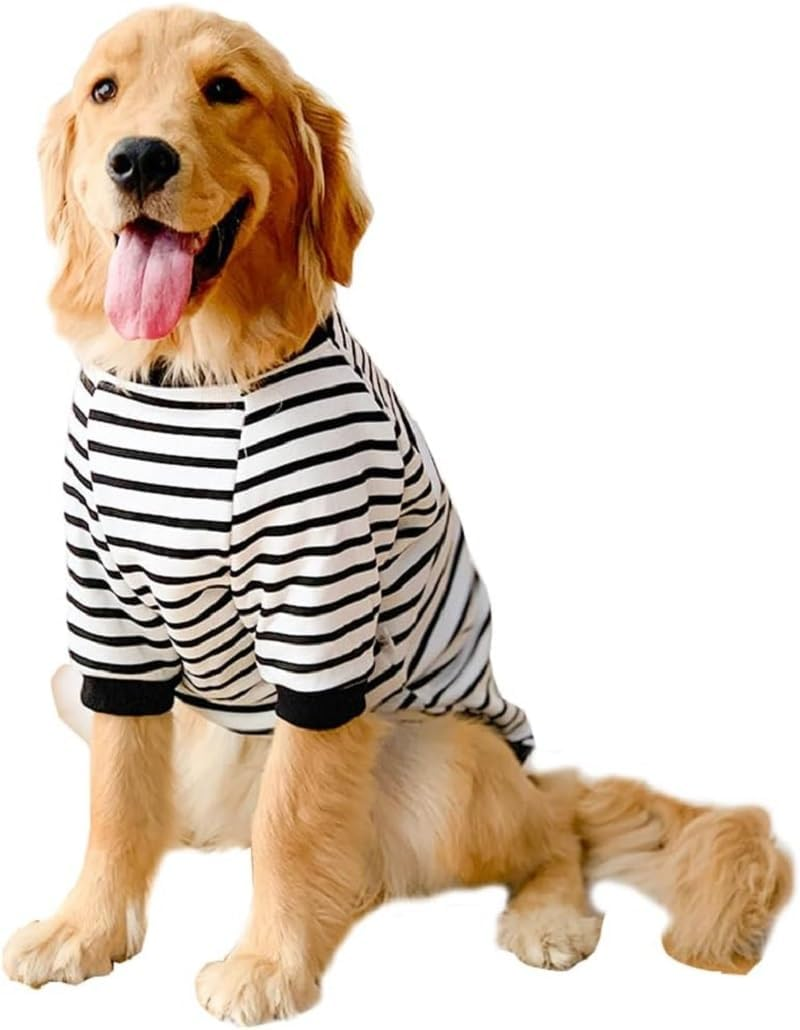 Generic Dog Sweater, Striped, Winter, Polyester, White, 3XL image number 5