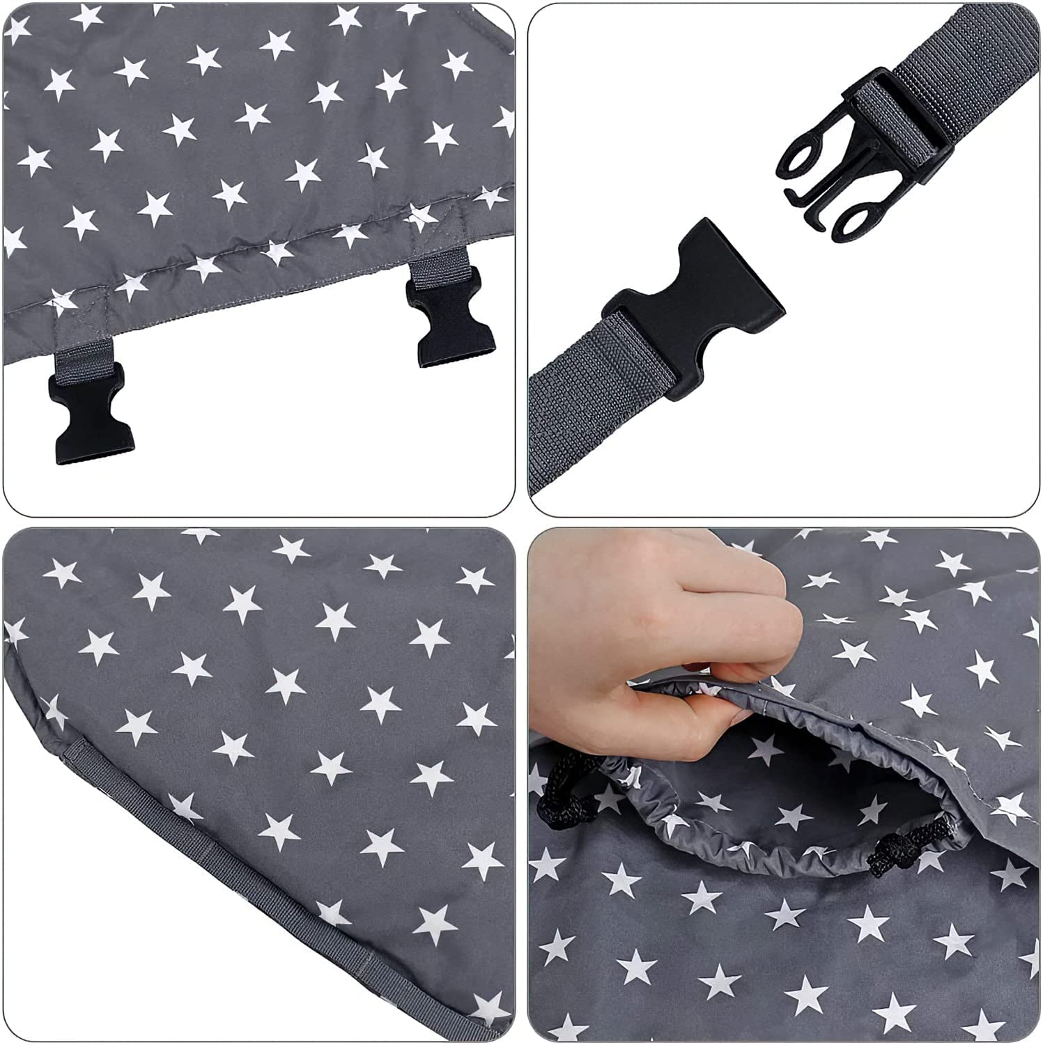 Baby Travel Harness, Portable High Chair Safety Seat with Adjustable Straps and Shoulder Belt for All Kinds of Baby Dining Chairs - Home, Restaurant, Travel image number 3