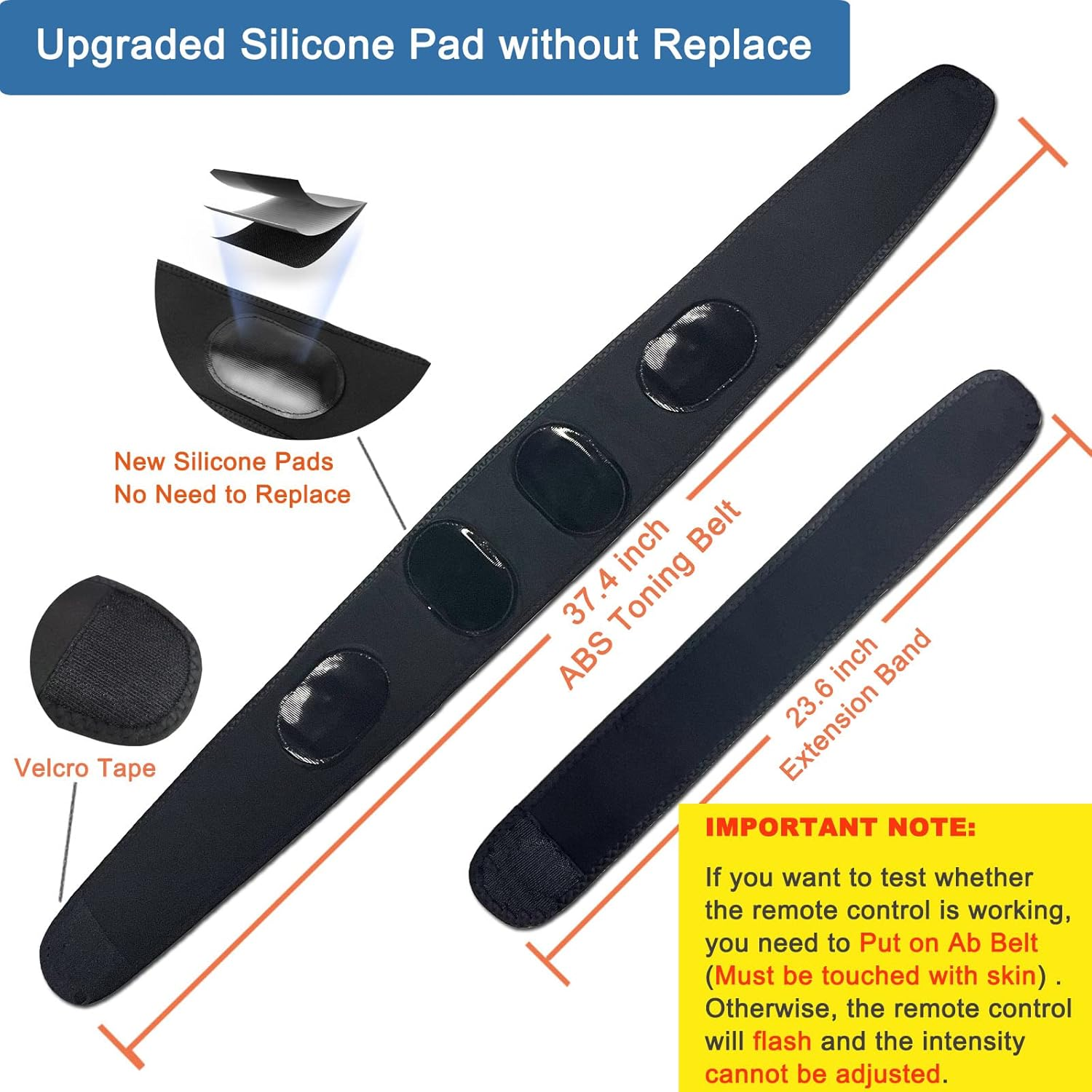 Abdominal Training Belt for Men Women, Wandiory Ab Fitness Workout Portable Equipment for Home Office, 24"-55" image number 6