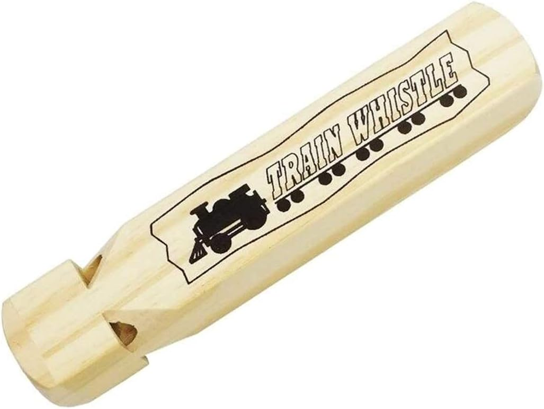 Solid Wood Train Whistle 4 Tone, Role Play Lover Wooden Whistle Thomas for Educational Party Favorstoy Gift Prop Contest or Carnival Prize image number 3