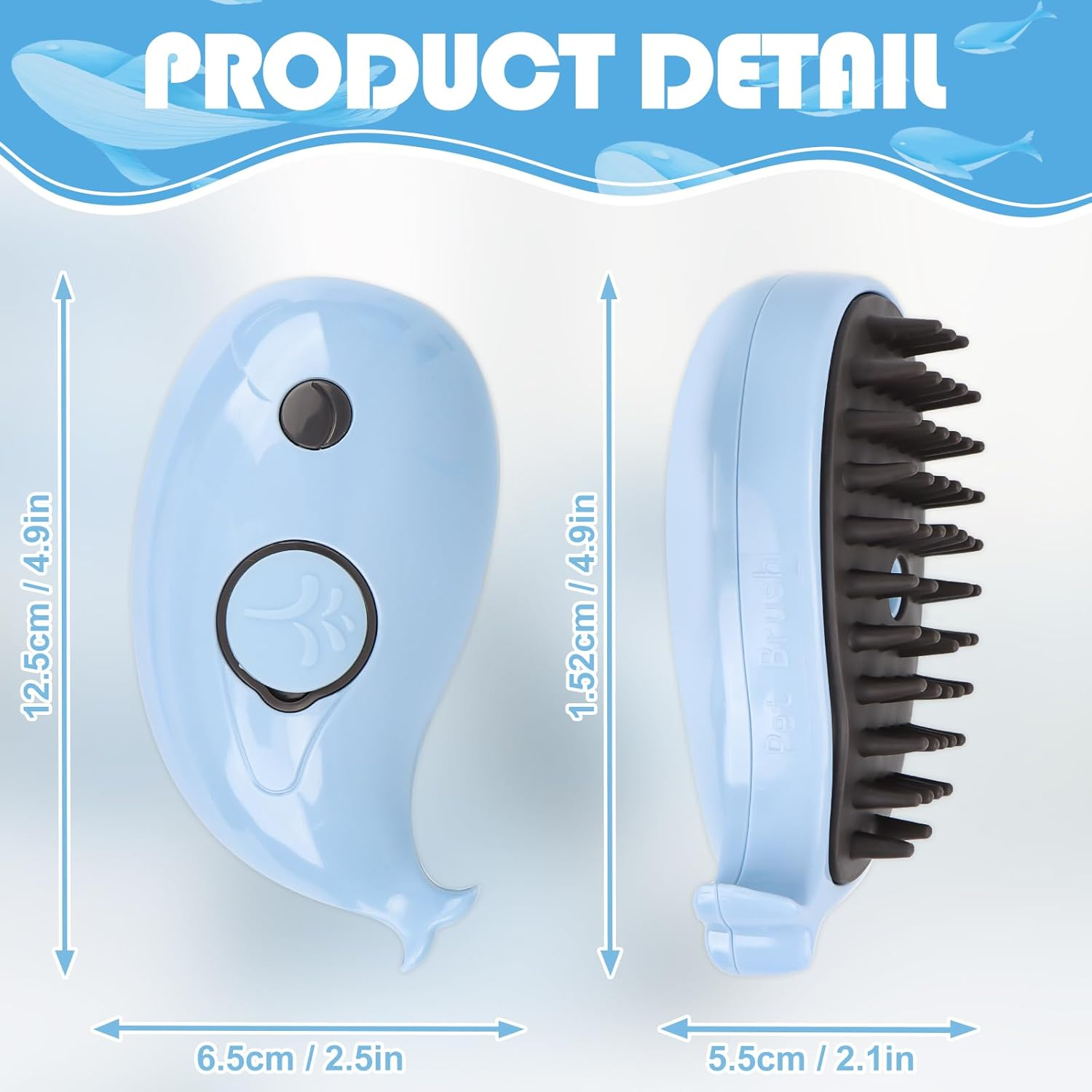 Cat Steam Brush - Cat Steam Brush - Self-Cleaning Steam Cat Brush for Massage, Steam Brush for Pets to Remove Matted and Loose Hair, Cat Grooming Brush Hair Removal Comb