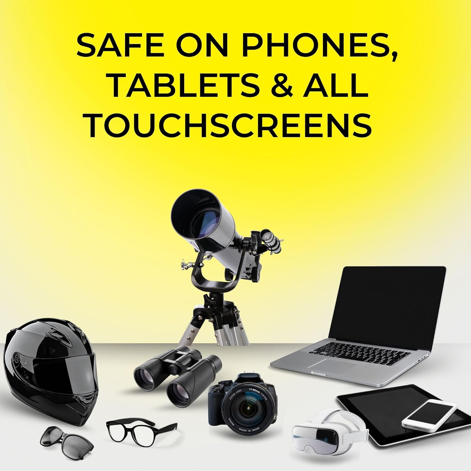 BRIGHTWIPE Lens Wipes - Screen Cleaning Towelletes - Eye Glasses Cleaner - Quick Drying, Remove Fingerprints, Dirt, Oil from Eyewear, Phone and Tablet Screen. 250 Single Use Wipes image number 6