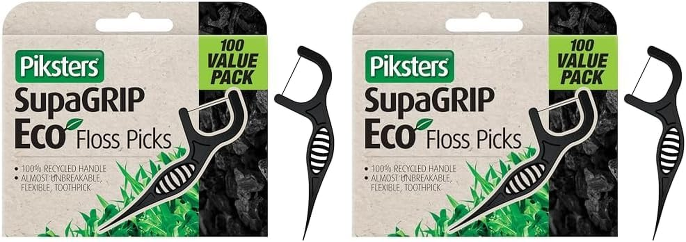Piksters Supagrip Eco Floss Picks (Pack of 200) image number 1